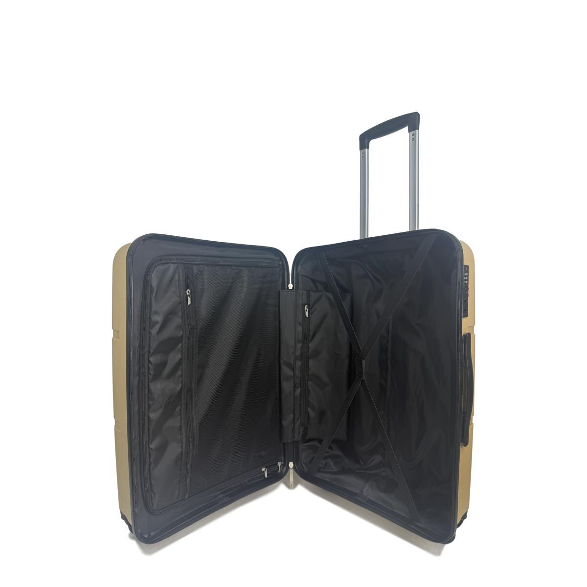 Maleta trolley cabina polipropileno 55,4cm 2,6kg Oro-2