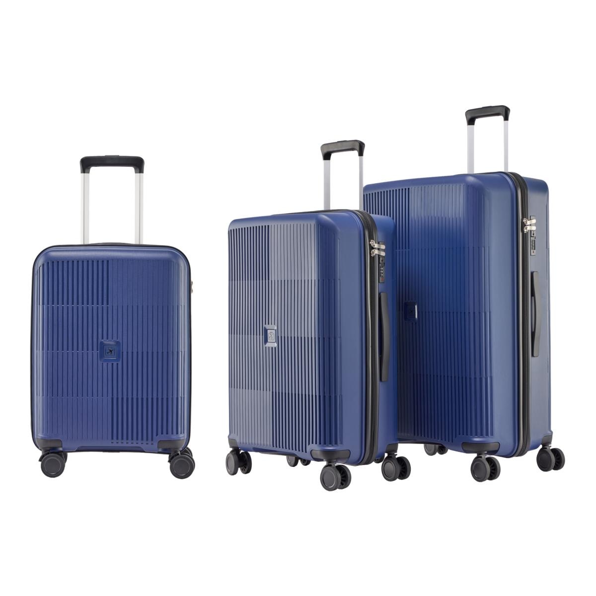 Maleta trolley cabina polipropileno 55cm 2,6kg El Corte Inglés Azul marino-3