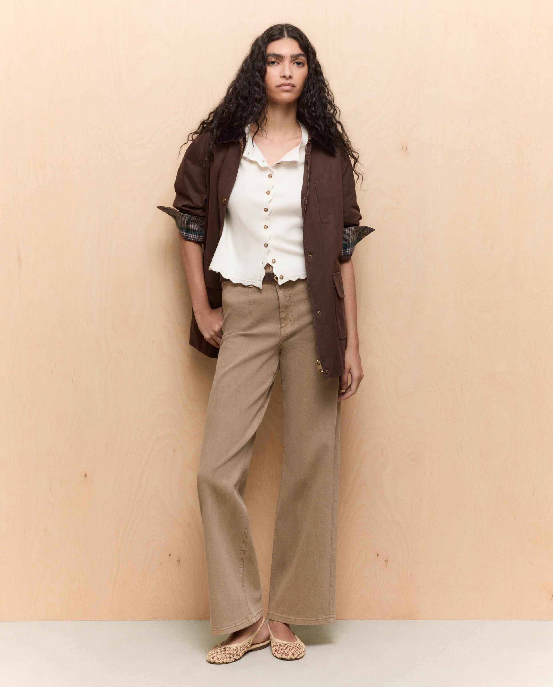 Imagem 0 de Jeans Wideleg com Cinto