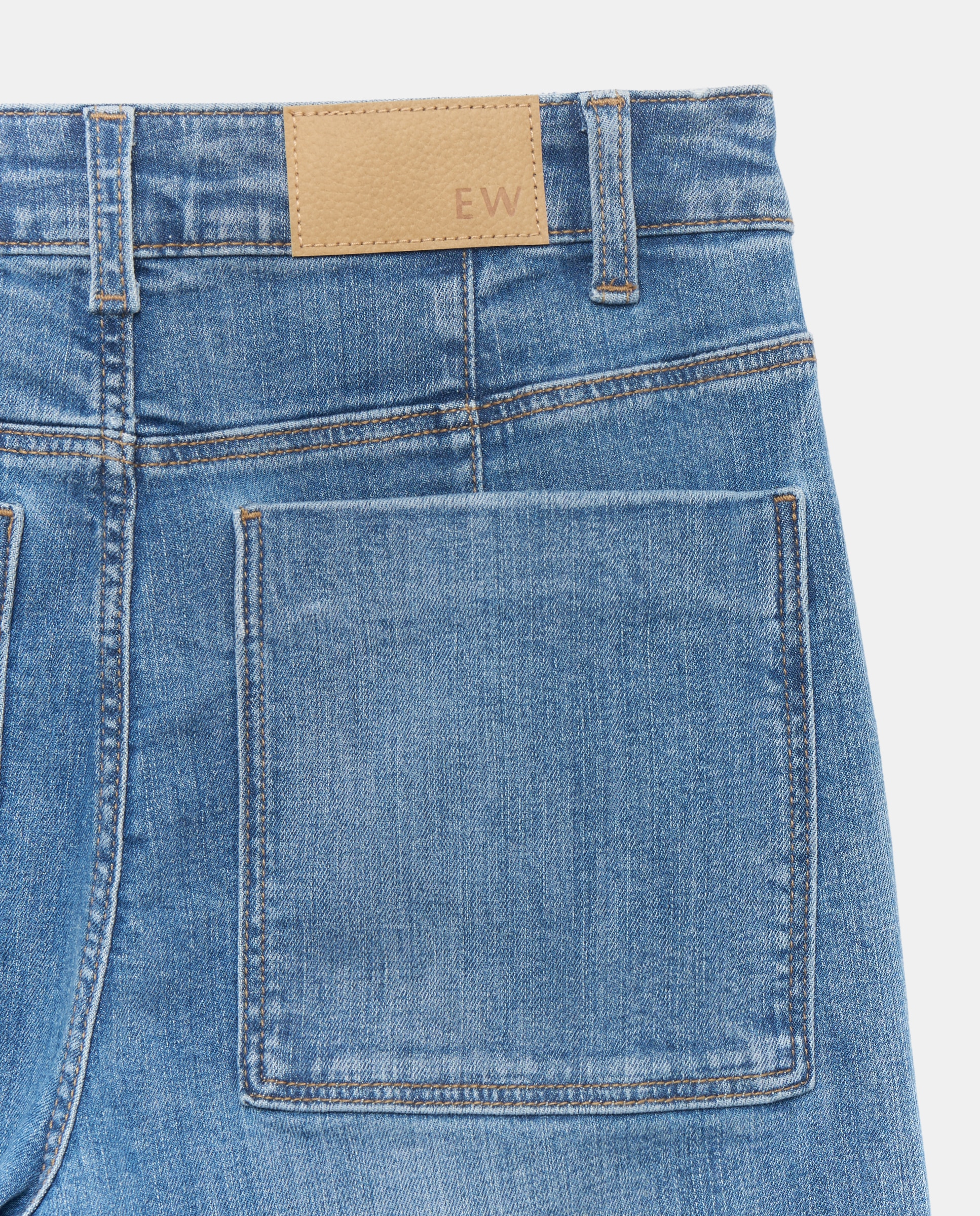Pantalón denim de mujer crop culotte abotonado - Easy Wear - Indigo Indigo-6