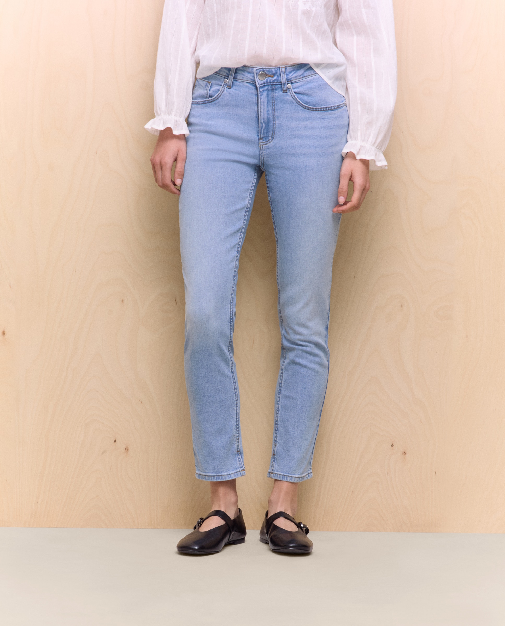 Jeans Slim Azul Suave-2