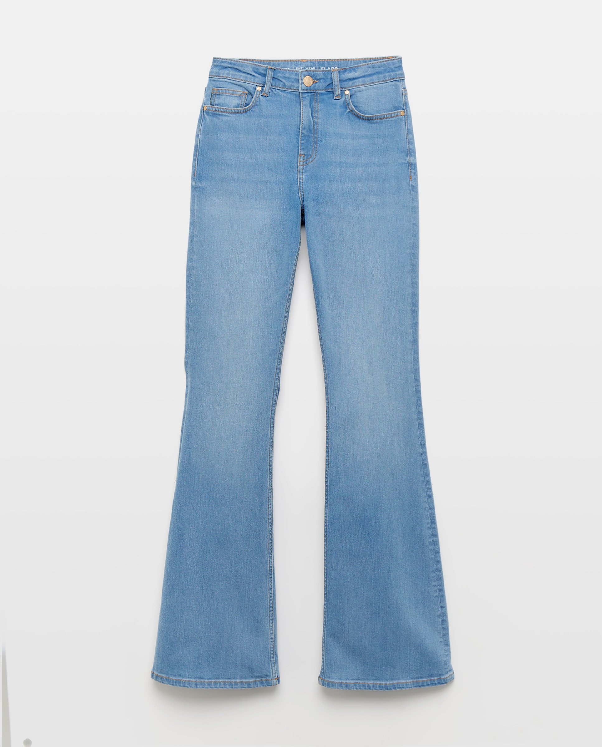 Imagen 4 de Pantalón denim de mujer campana - Easy Wear - Azul oscuro Azul Suave