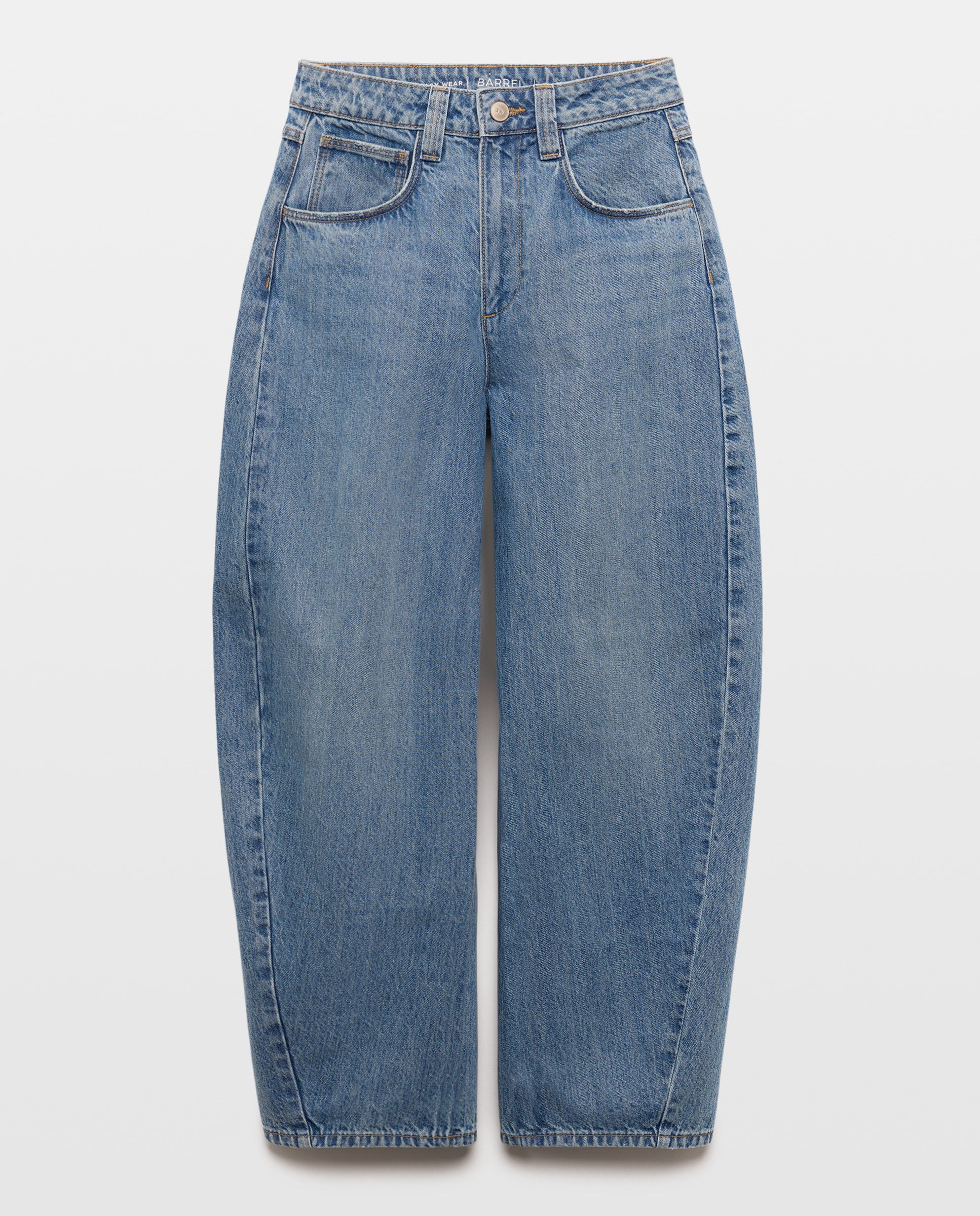 Imagem 0 de Jeans Largas com Cintura Média