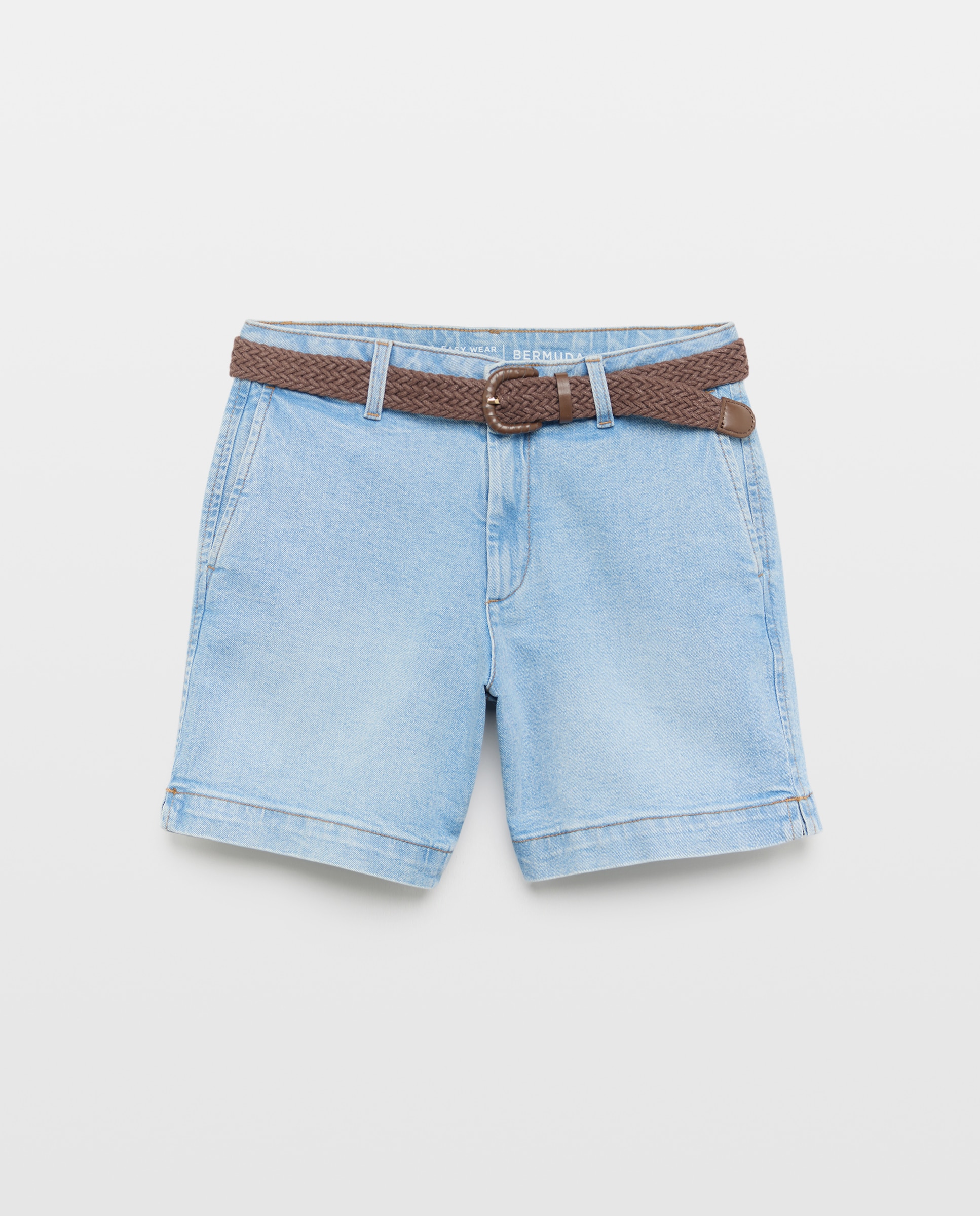 Bermudas de Ganga com Cinto Cerúleo-4