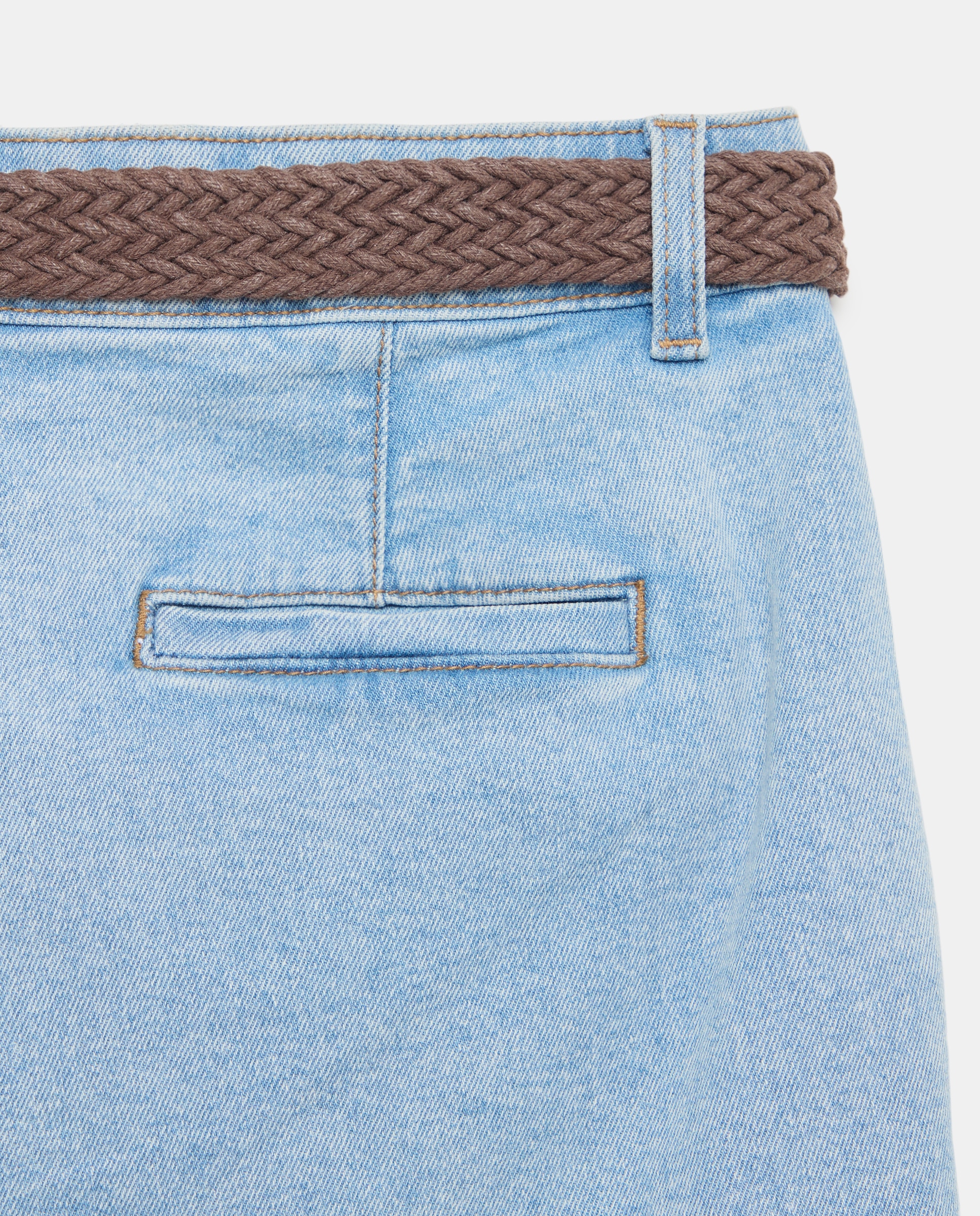 Bermudas de Ganga com Cinto Cerúleo-5