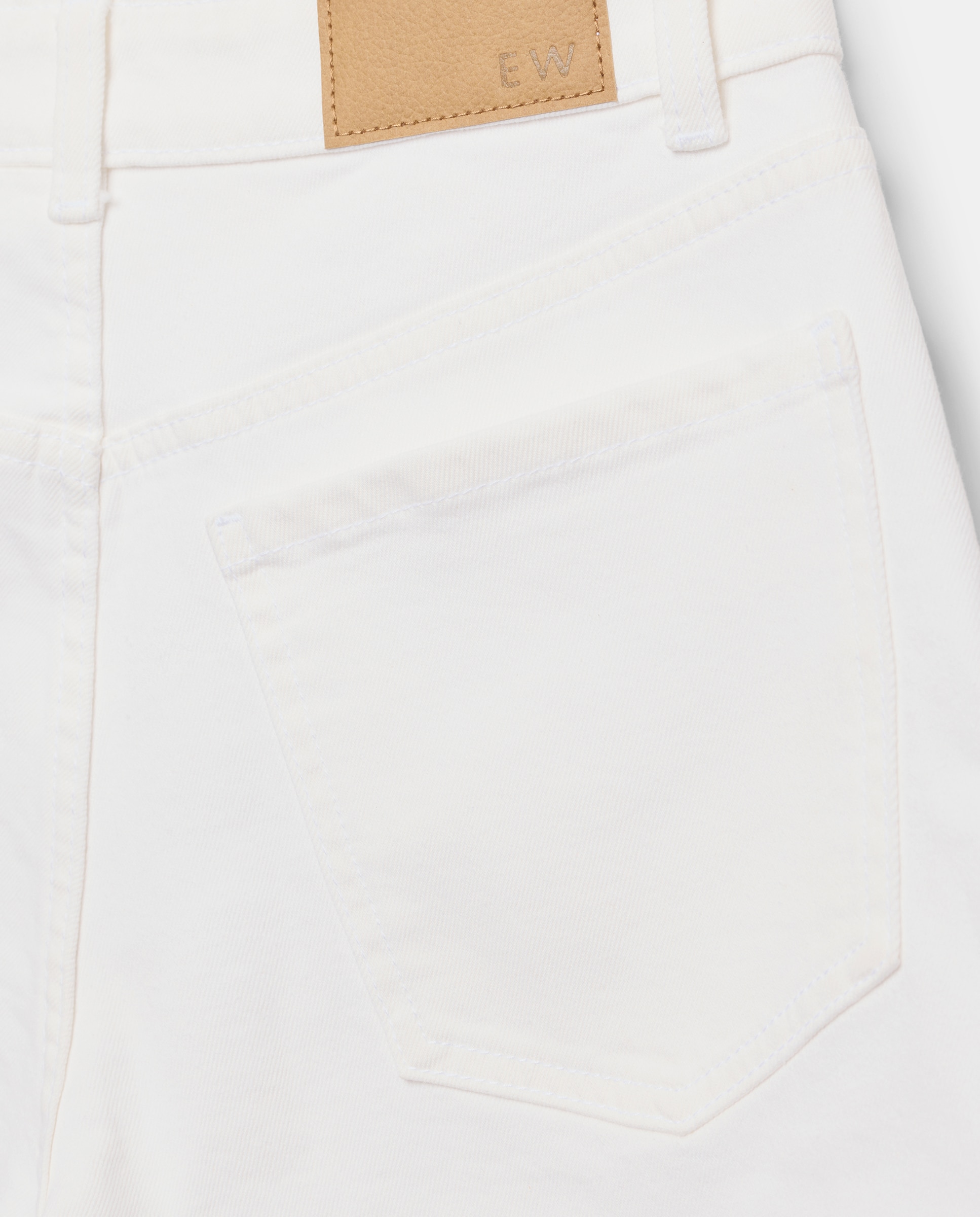 Short vaquero de mujer básico con vuelta - Easy Wear - Azul pálido Blanco roto-5