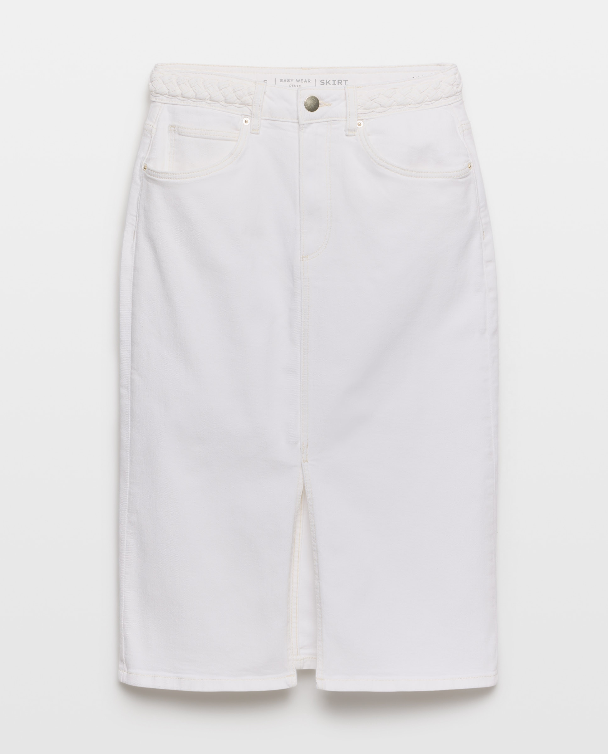 Saia de Ganga Midi Branco-4