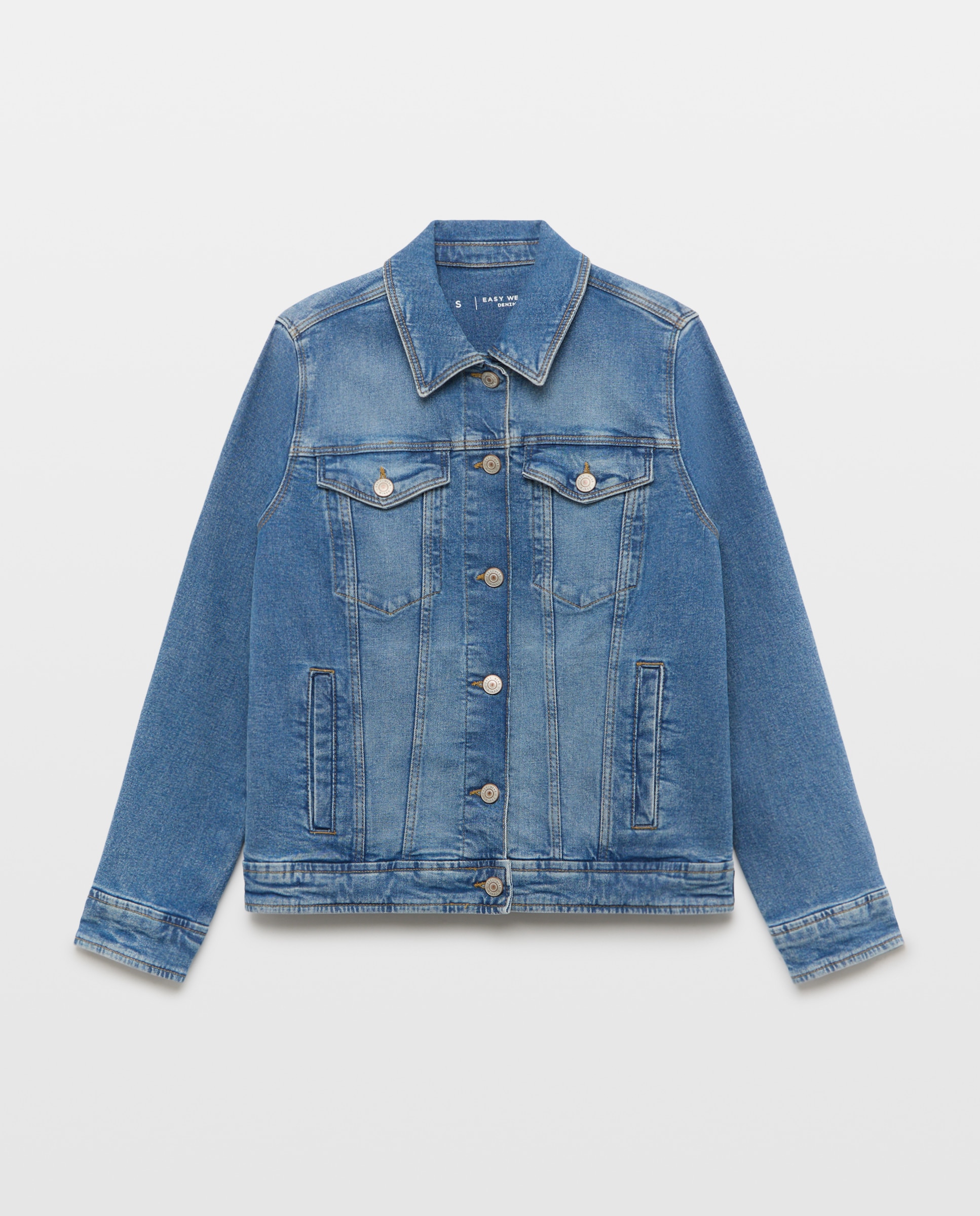Imagen 5 de Cazadora vaquera de mujer entallada - Easy Wear - Azul índigo Azul índigo