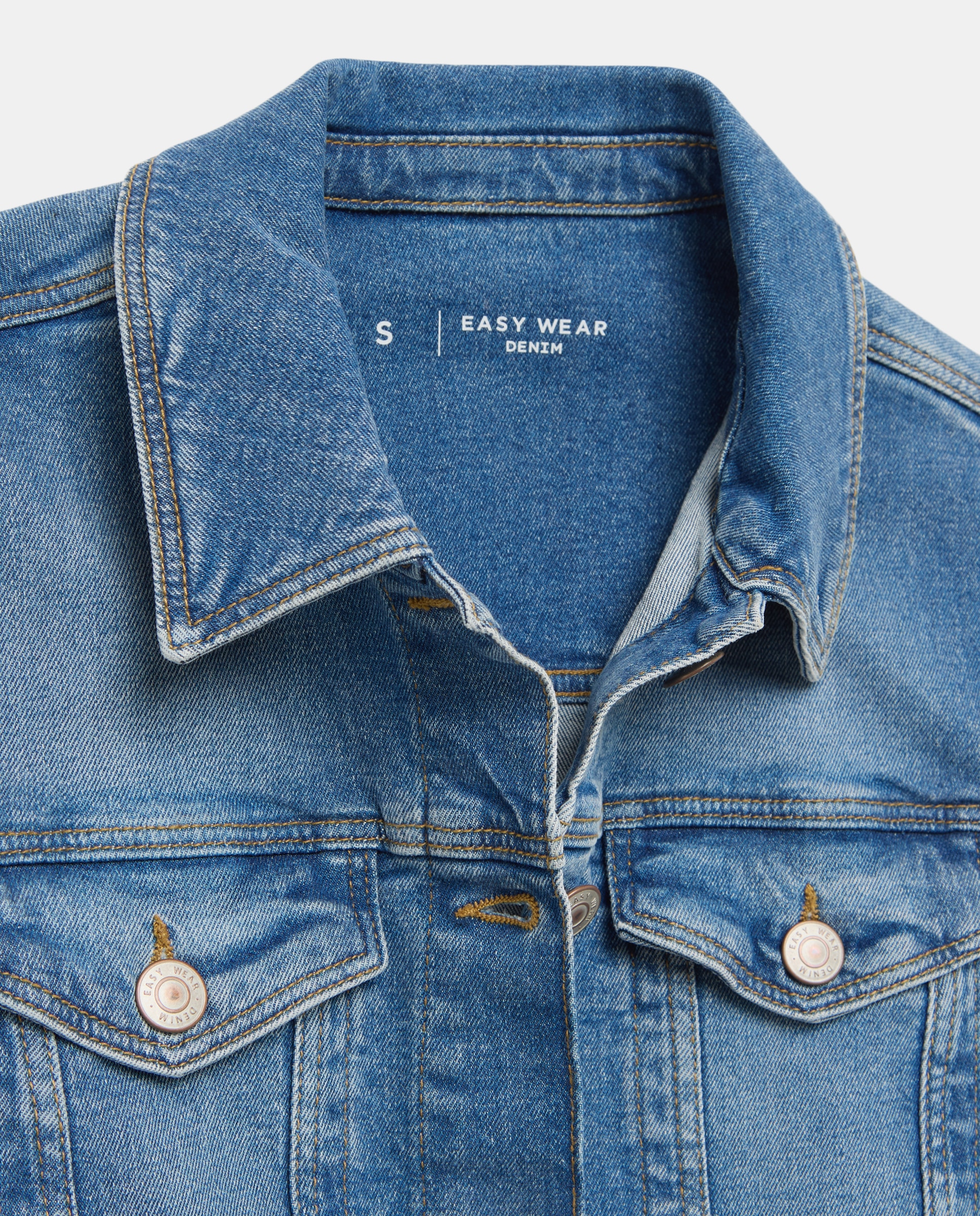 Imagen 6 de Cazadora vaquera de mujer entallada - Easy Wear - Azul índigo Azul índigo