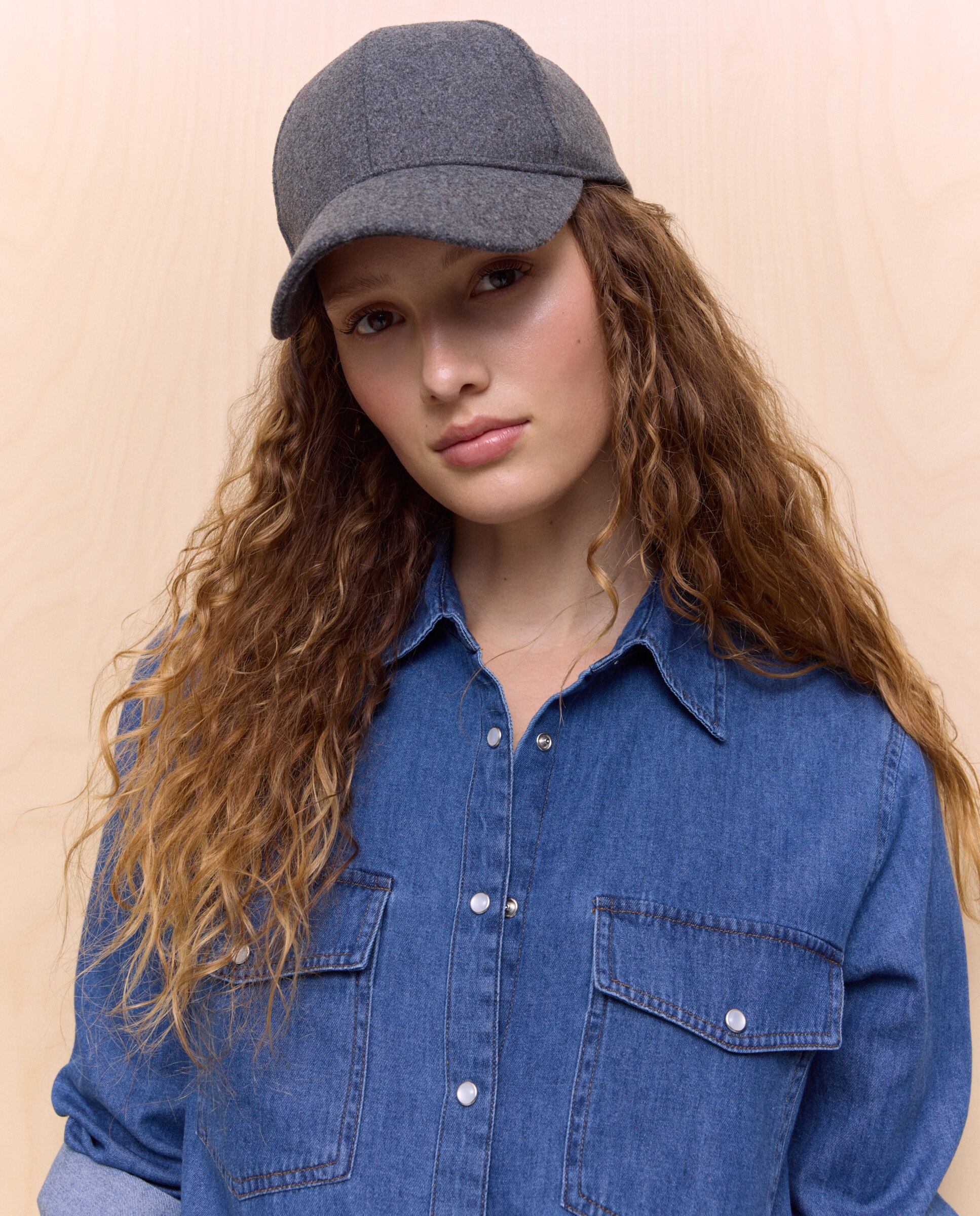 Camisa denim basica de mujer - Easy Wear - Azul índigo Azul índigo-4