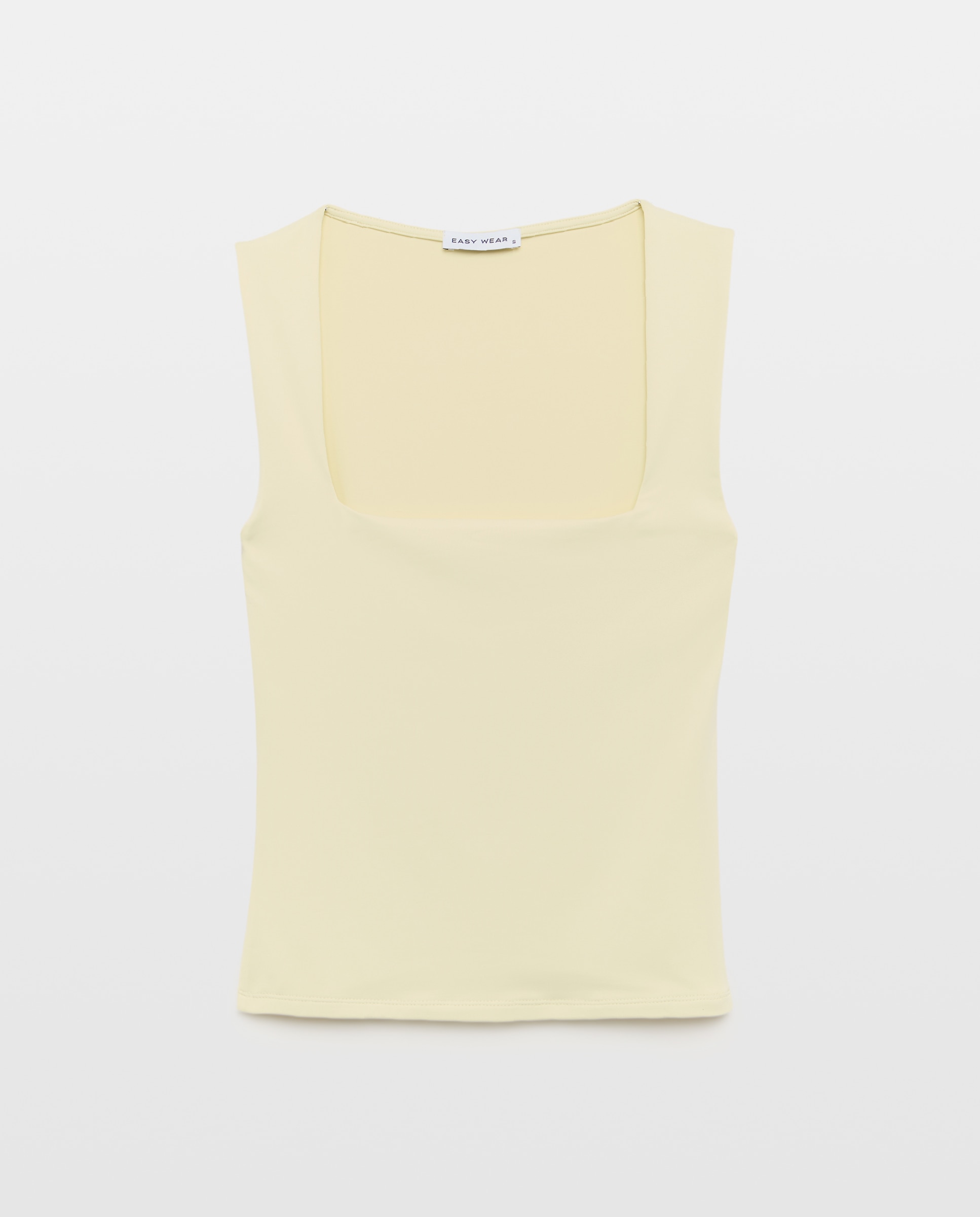 T-shirt Lisa sem Mangas 300 Amarelo-4