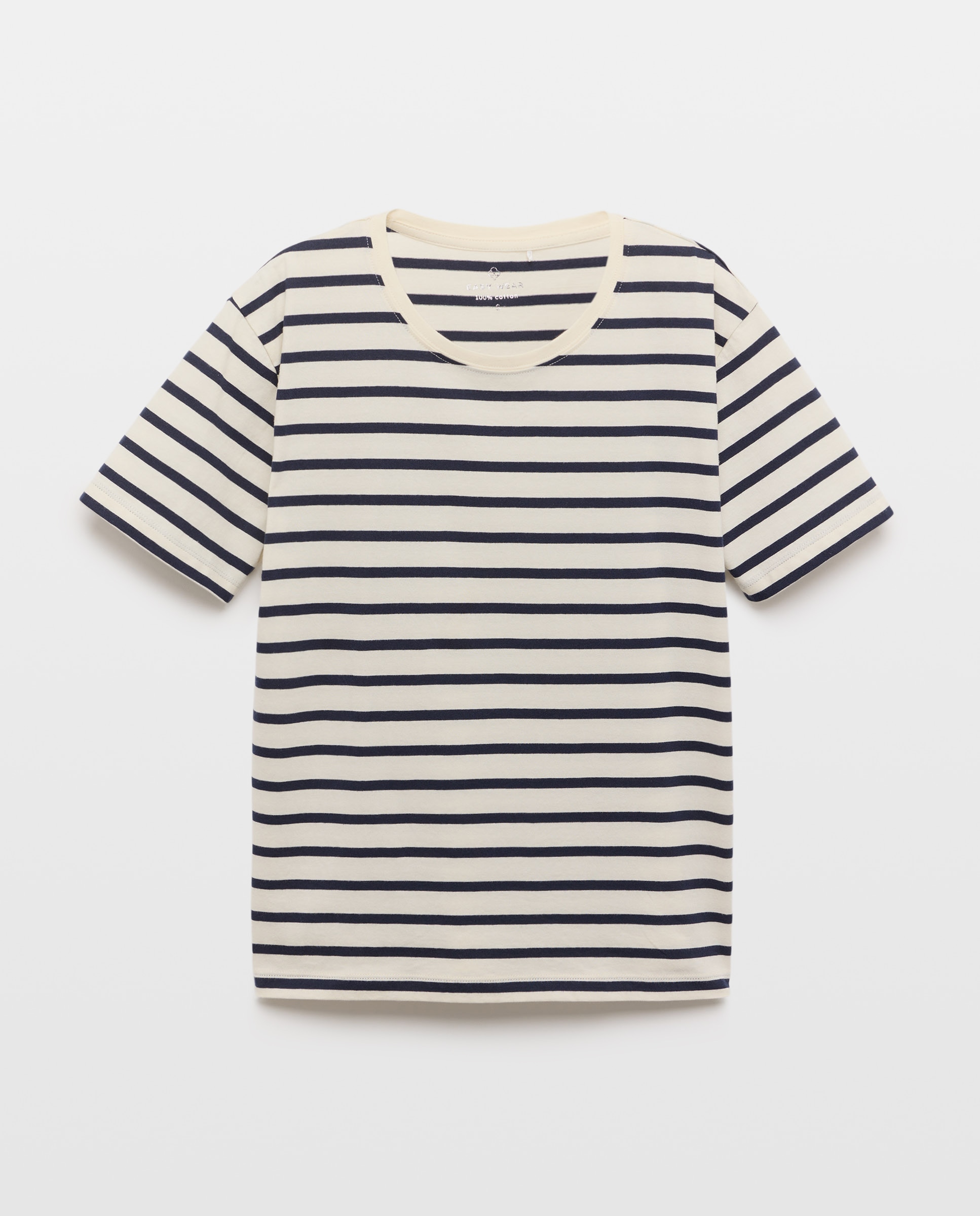 Camiseta de manga corta lisa de mujer - Easy Wear - Blanco Blanco-4