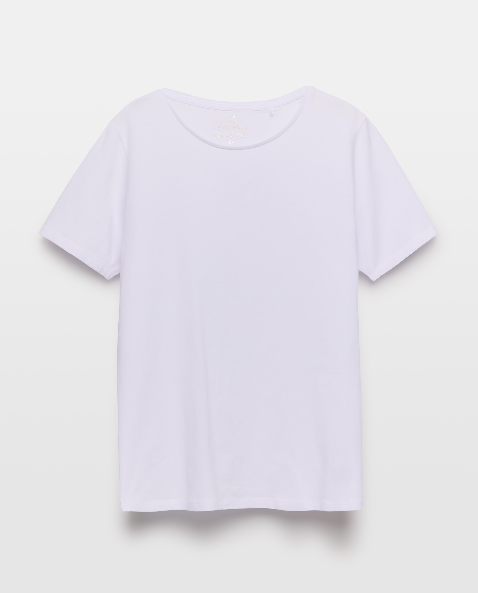 Camiseta de manga corta lisa de mujer - Easy Wear - Blanco Blanco-4
