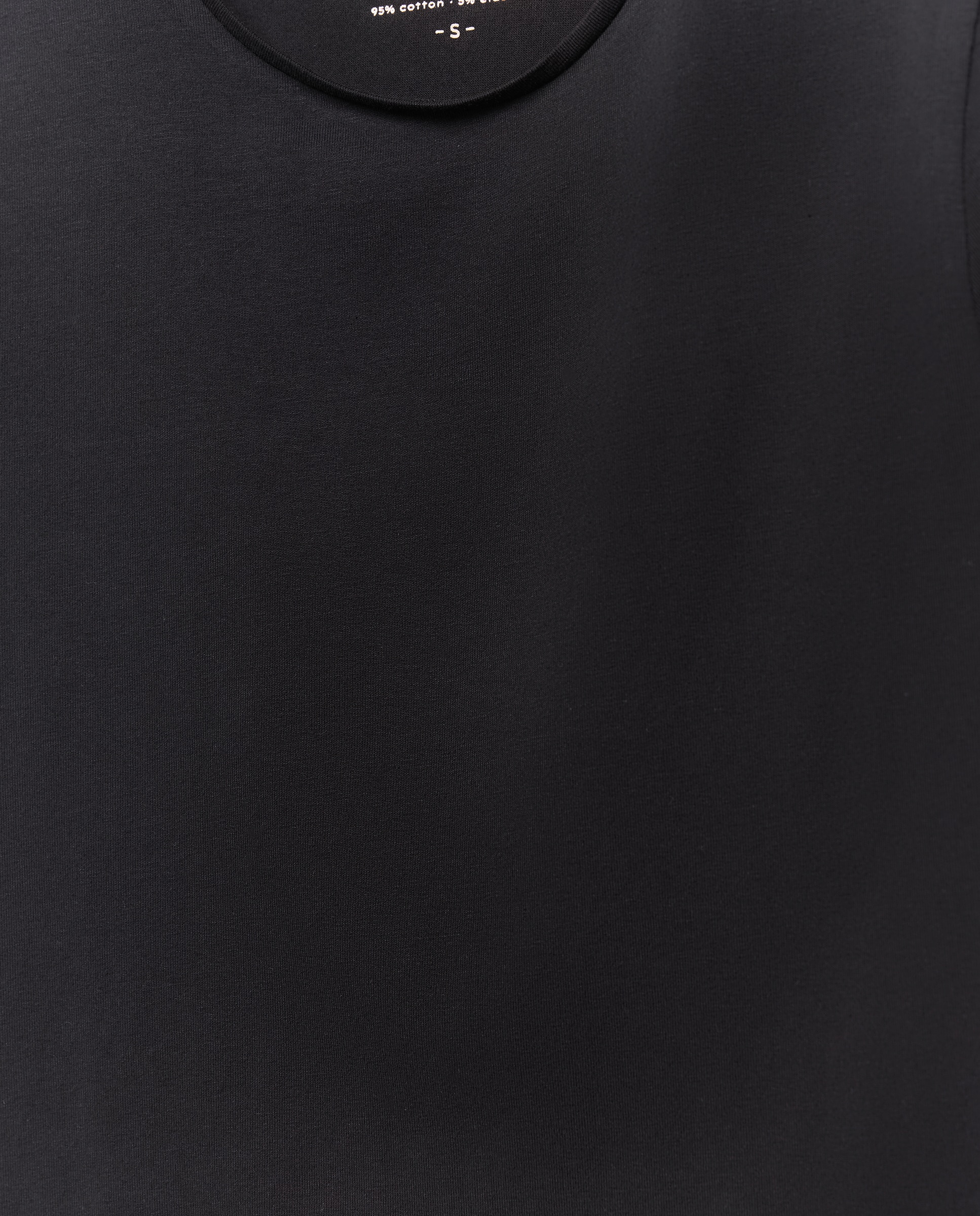 Camiseta de manga corta lisa de mujer - Easy Wear - Negro Negro-5