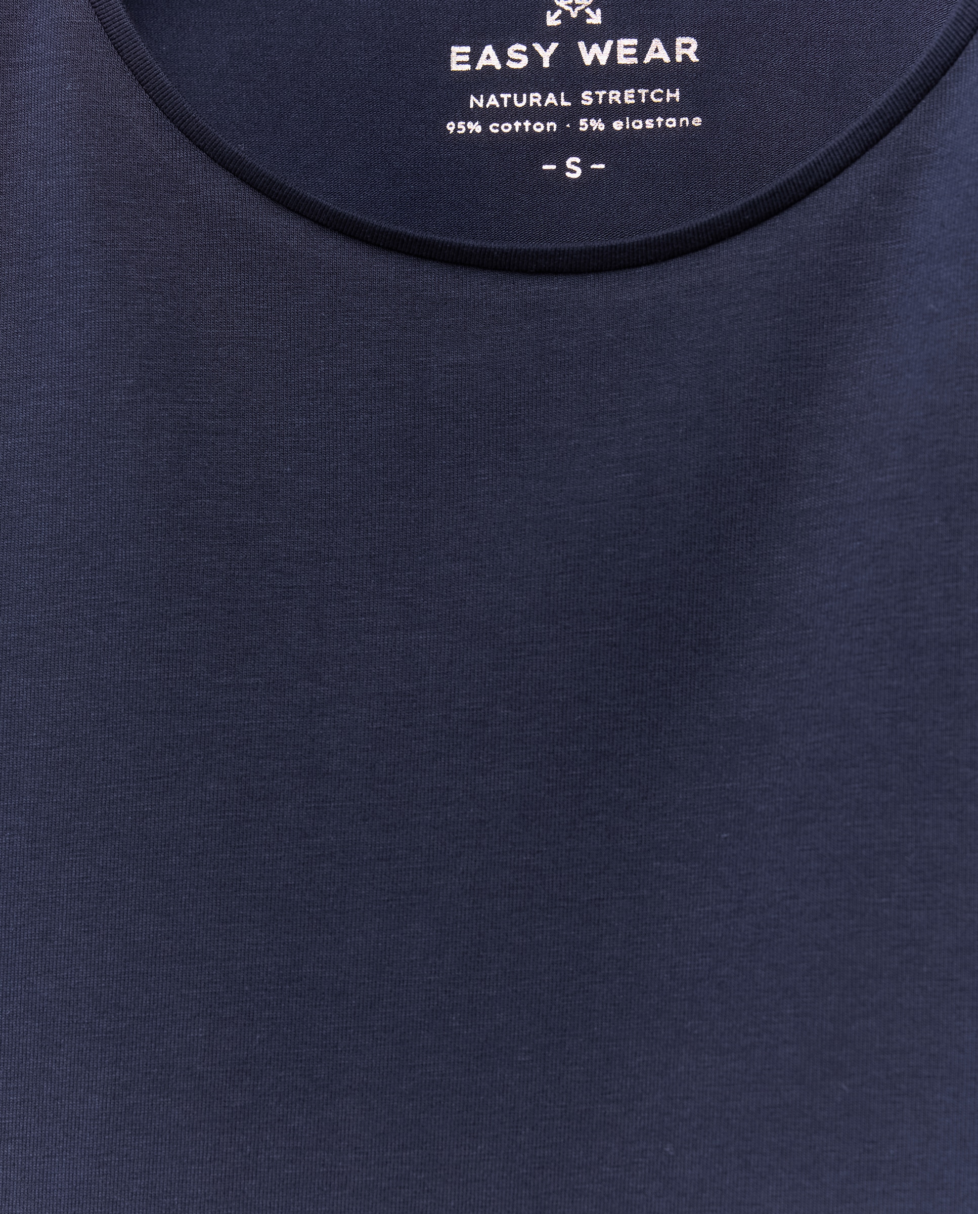 Camiseta de manga corta lisa de mujer - Easy Wear - Azul marino Azul marino-6