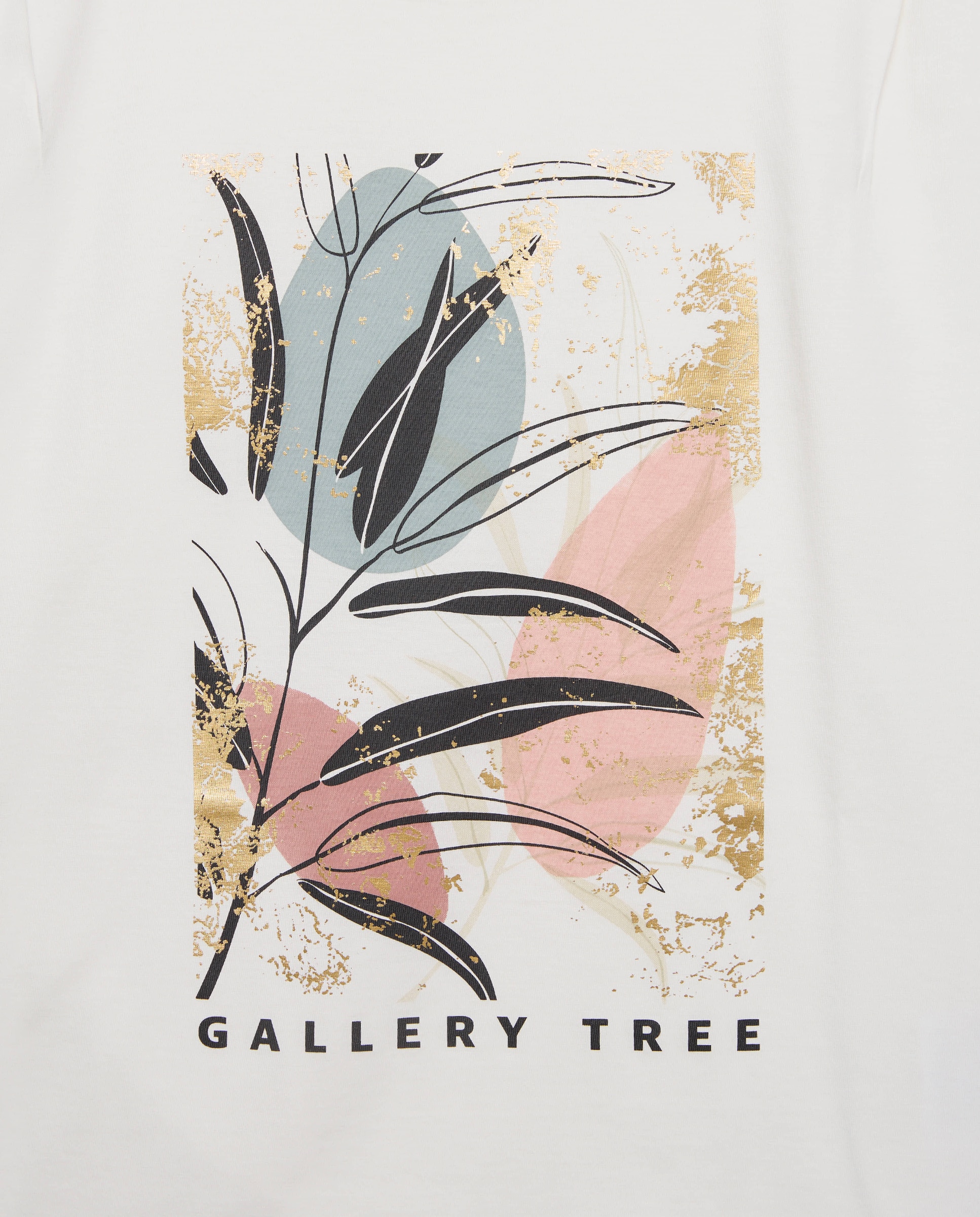 Camiseta sin mangas estampada de mujer - Easy Wear - Beige Crudo-6