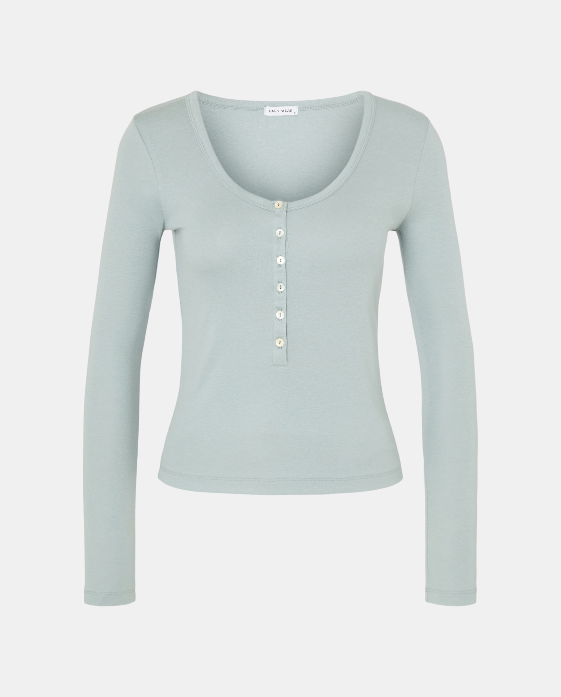 T-shirt Lisa de Algodão Verde-5