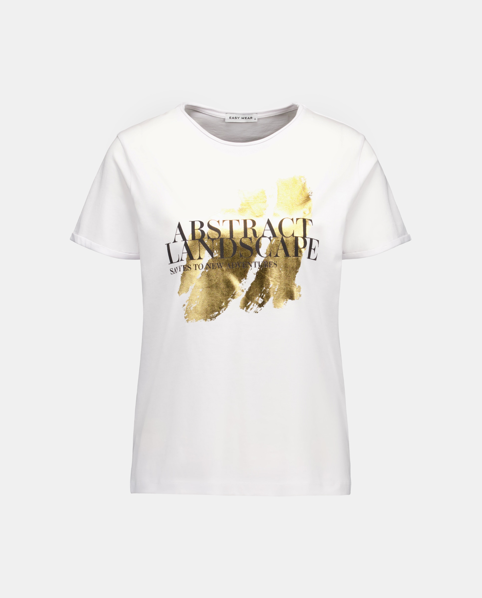 T-shirt Estampada de Algodão Branco-5