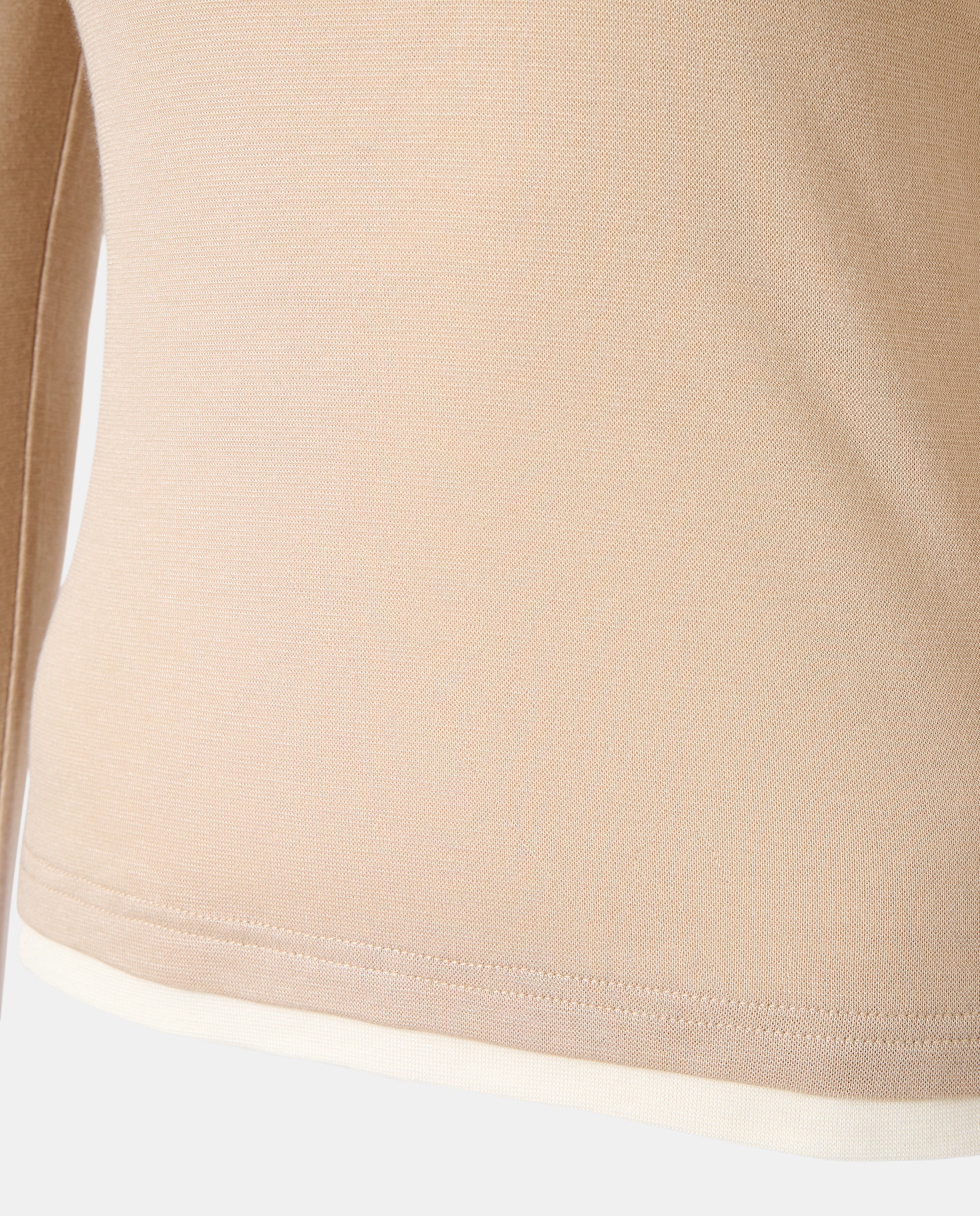 Camiseta de mujer efecto doble prenda - Easy Wear - Jabón 850 Piedra-6