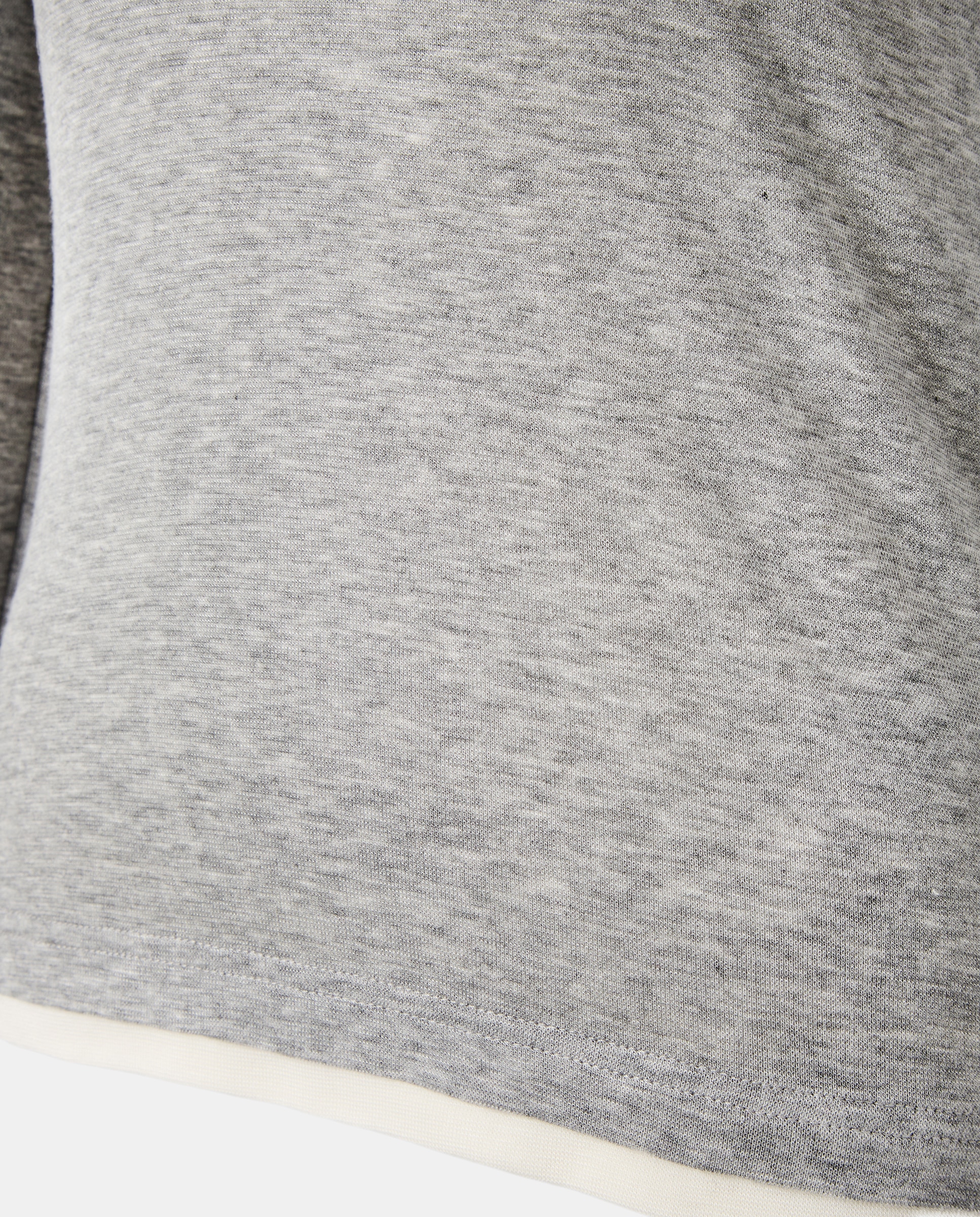 T-shirt com Efeito de Peça Dupla Cinzento-claro-6