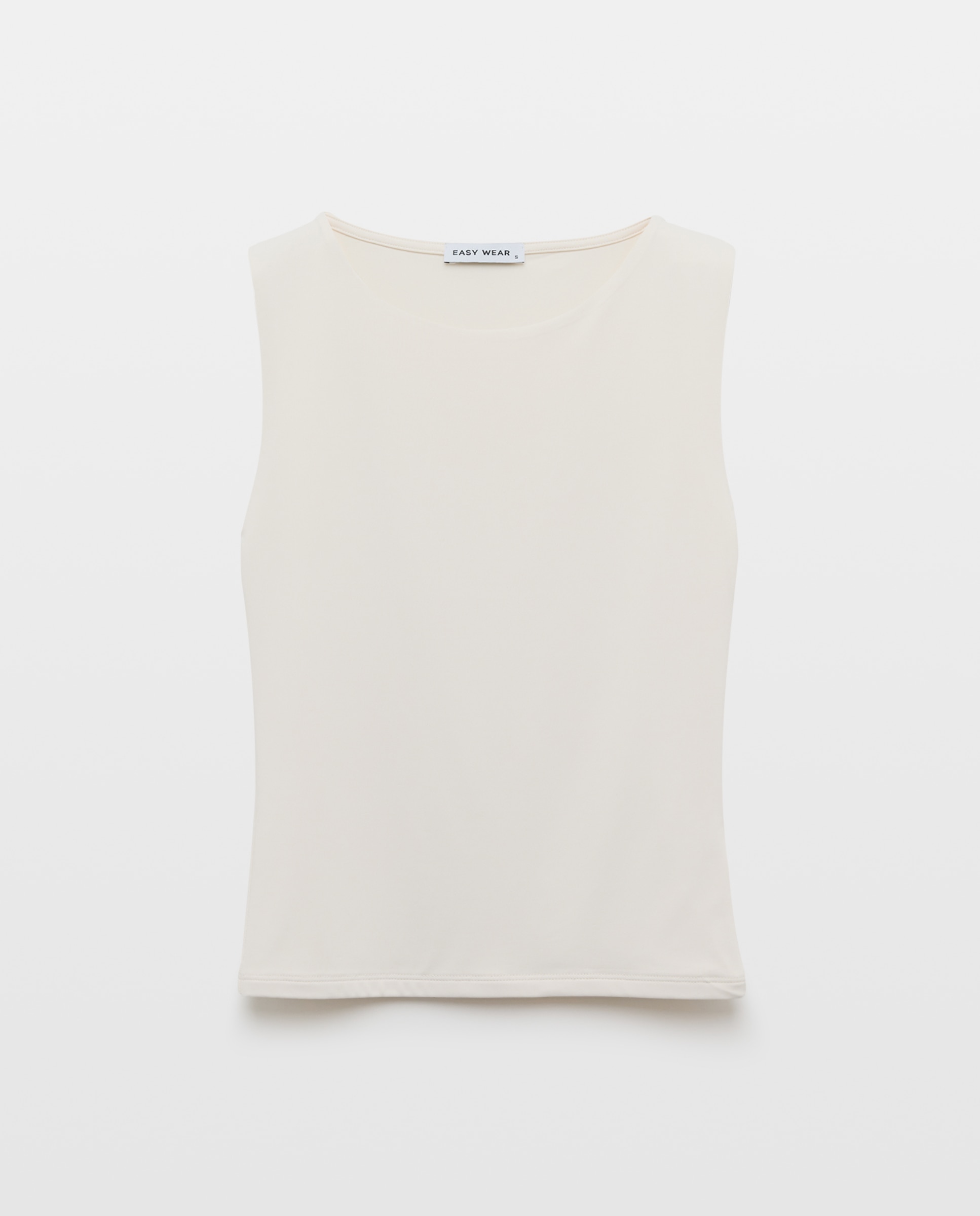 Camiseta lisa sin mangas de mujer - Easy Wear - 120 Crudo 120 Crudo-5