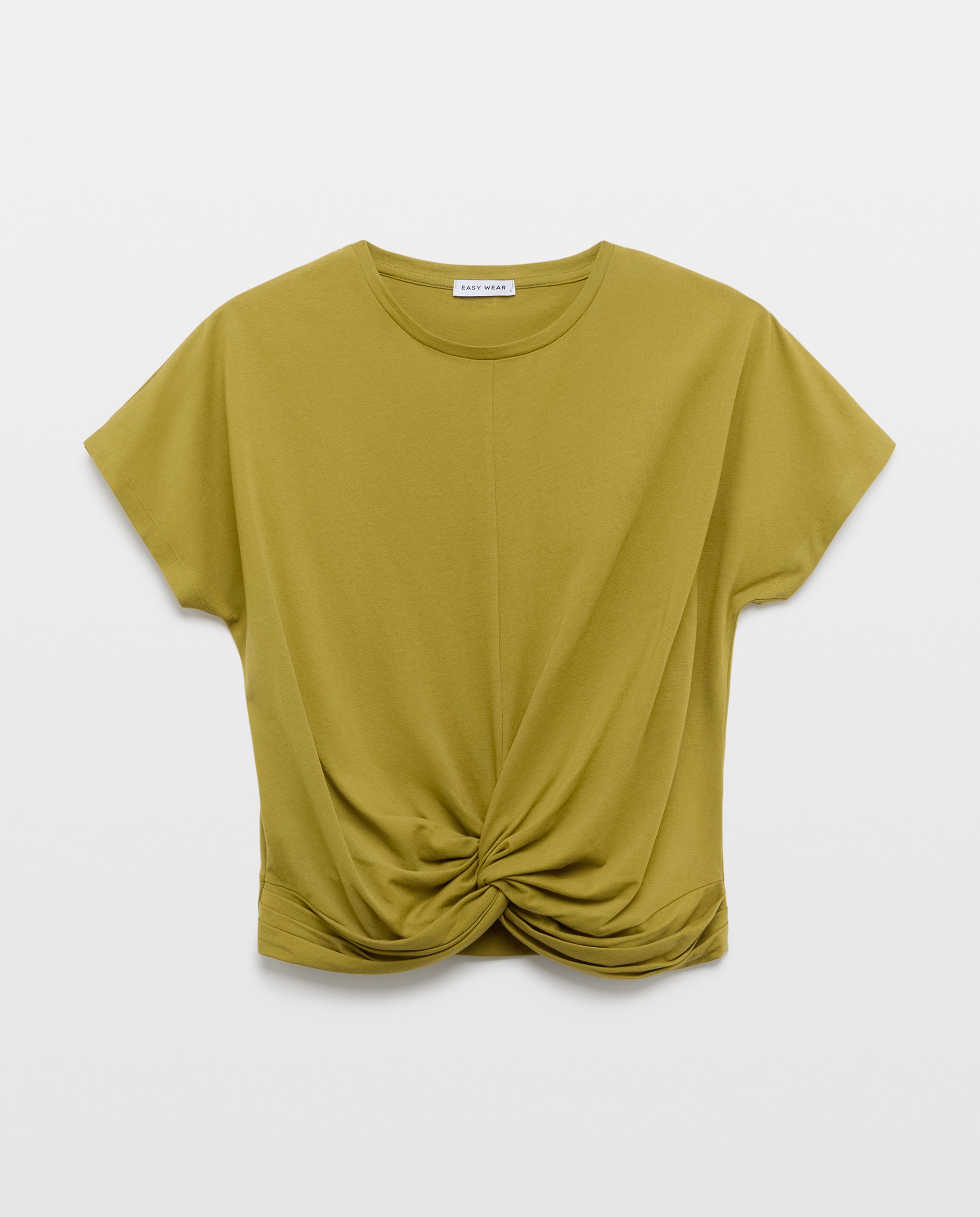 T-shirt de mulher com manga curta Verde-4