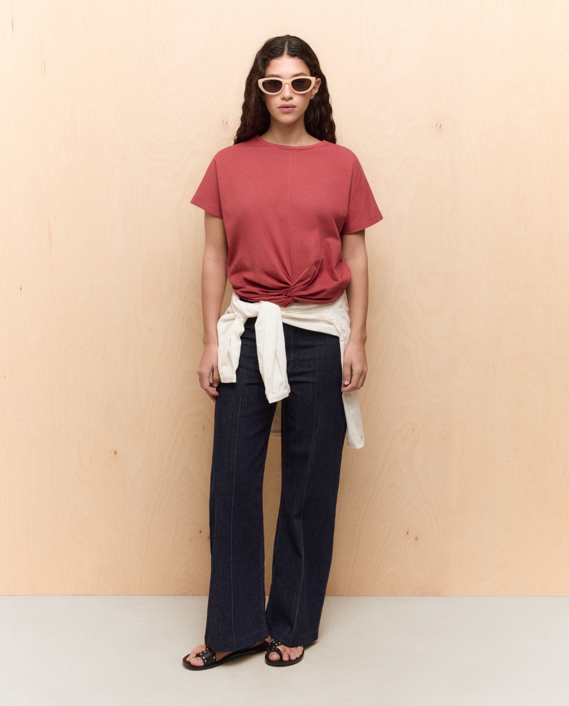 Camiseta manga corta de mujer - Easy Wear - 520 Kaki Cobre-2