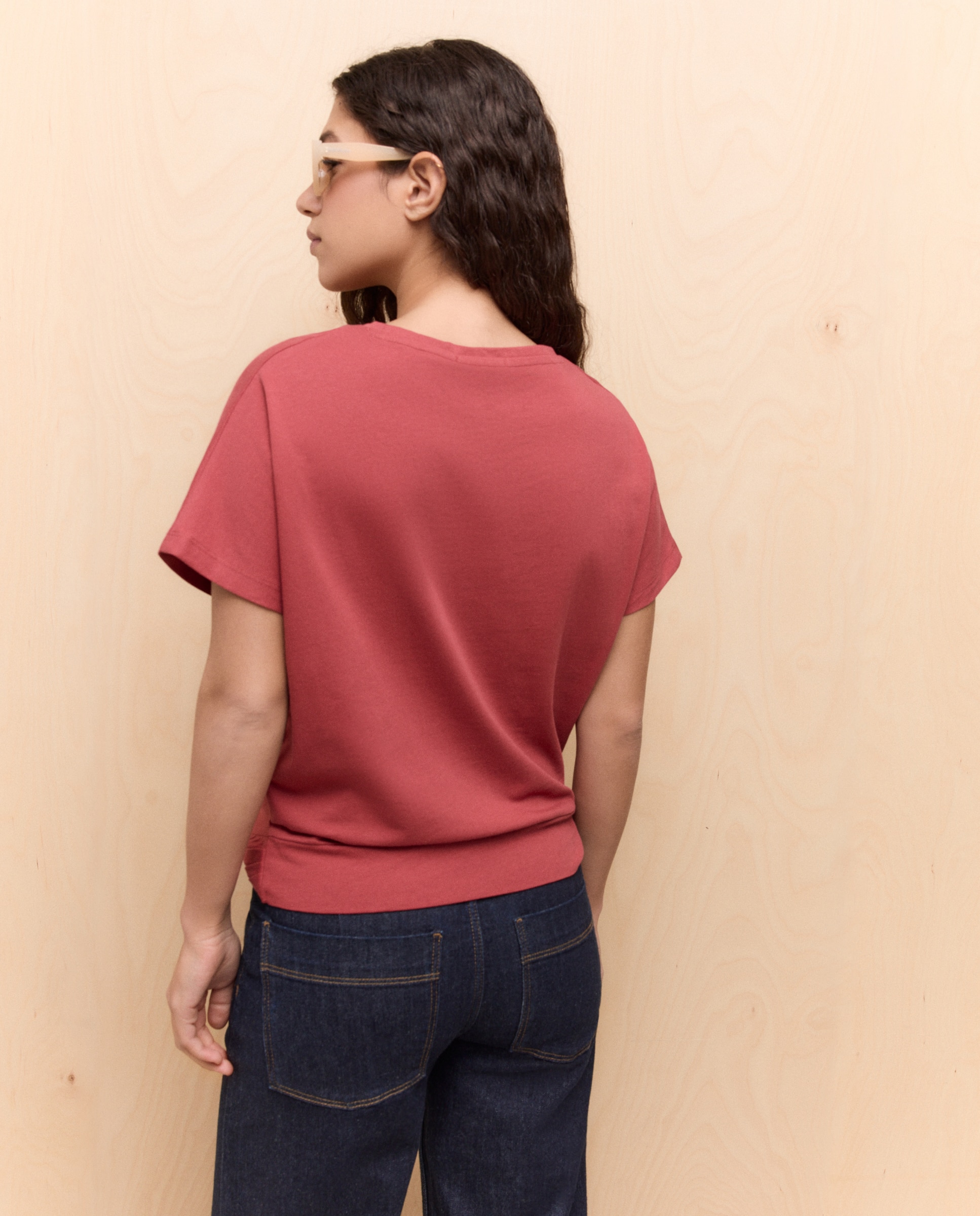 Camiseta manga corta de mujer - Easy Wear - 520 Kaki Cobre-3
