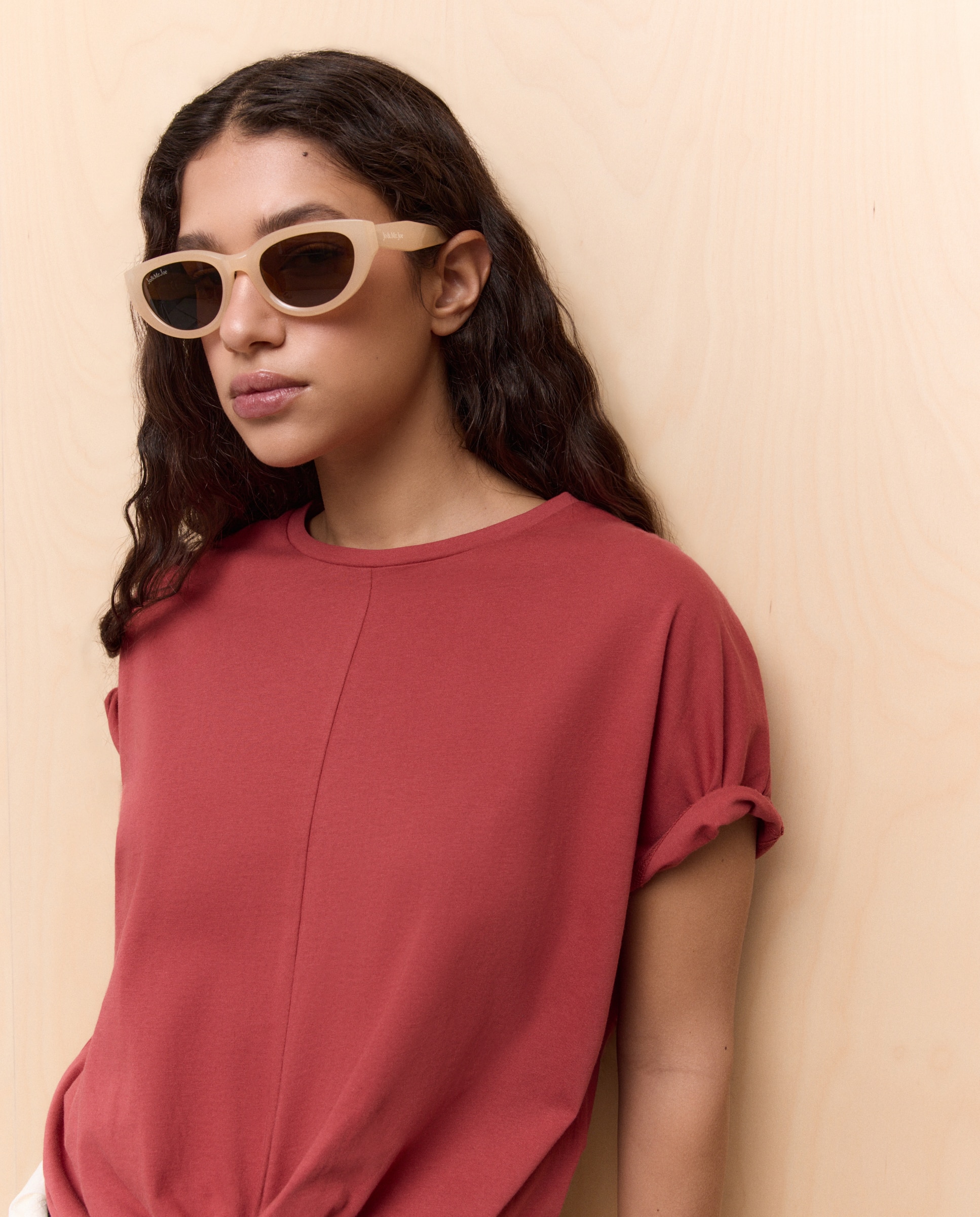 Camiseta manga corta de mujer - Easy Wear - 520 Kaki Cobre-4