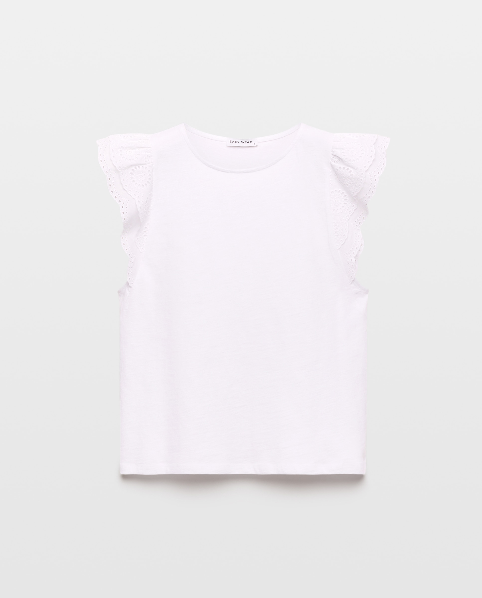 Easy Wear - Camiseta volantes mangas de mujer.