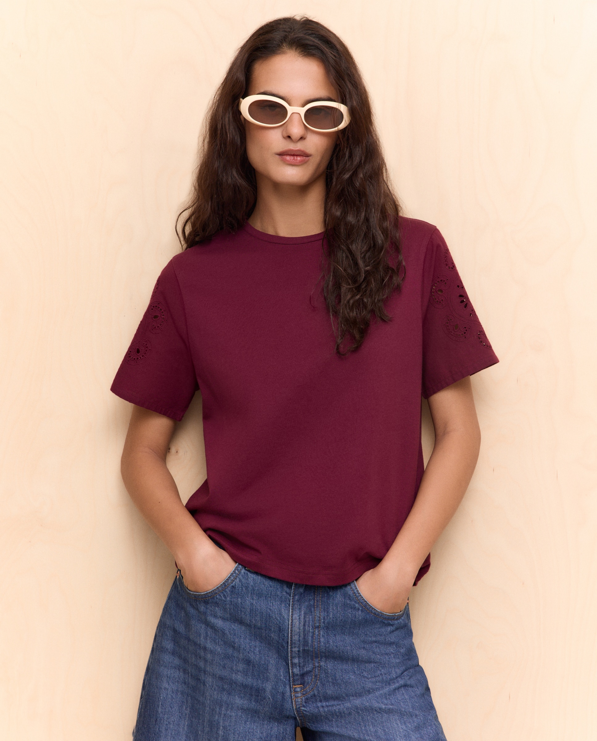 Imagem 0 de T-shirt com Mangas Perfuradas