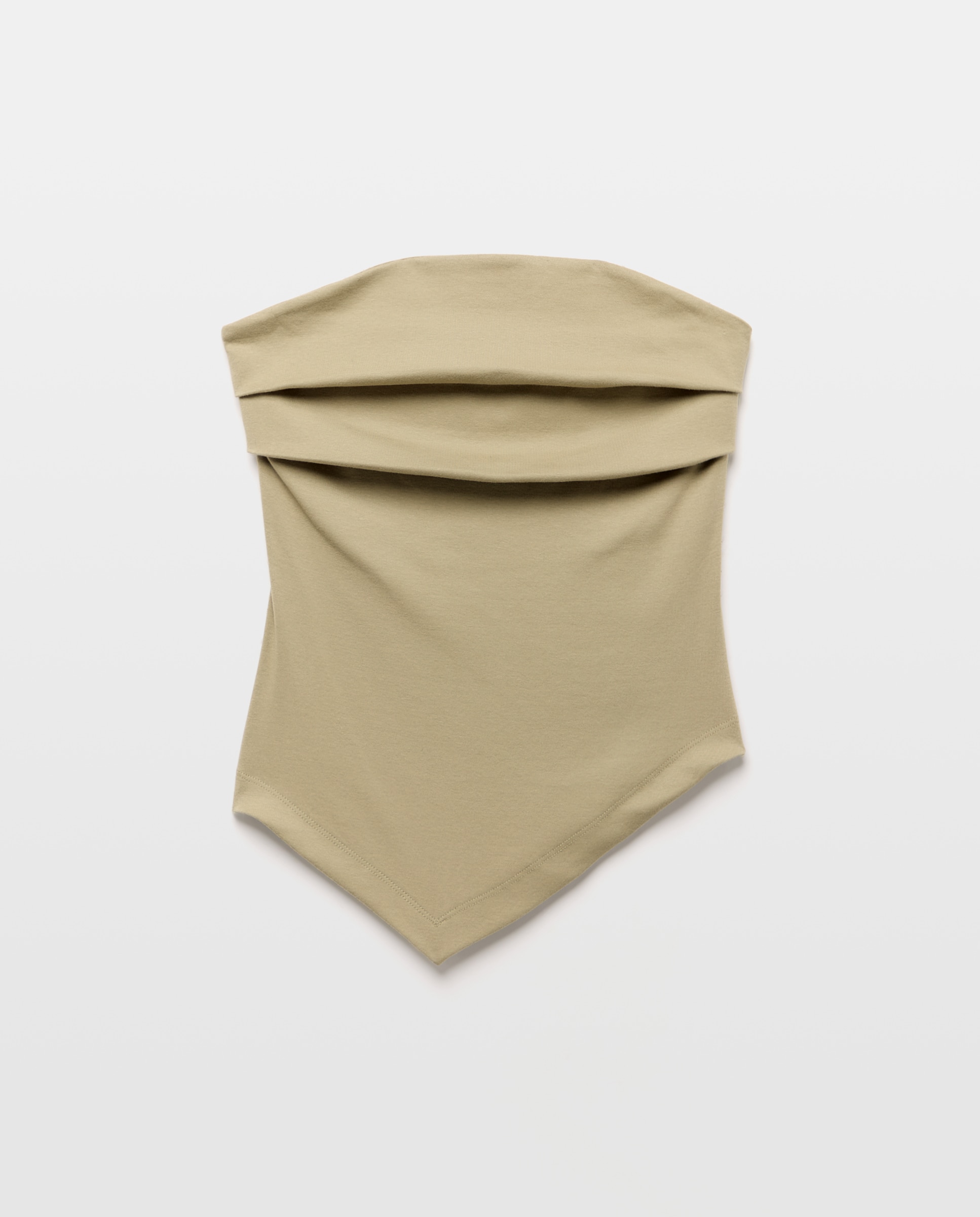 T-shirt com Decote Caicai 520 Caqui-4