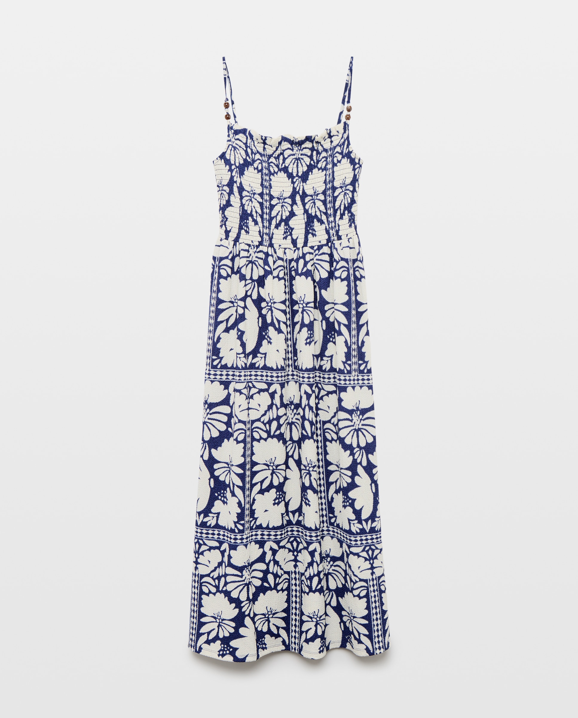 Vestido midi palabra honor de mujer - Easy Wear - Azul marino Azul marino-5
