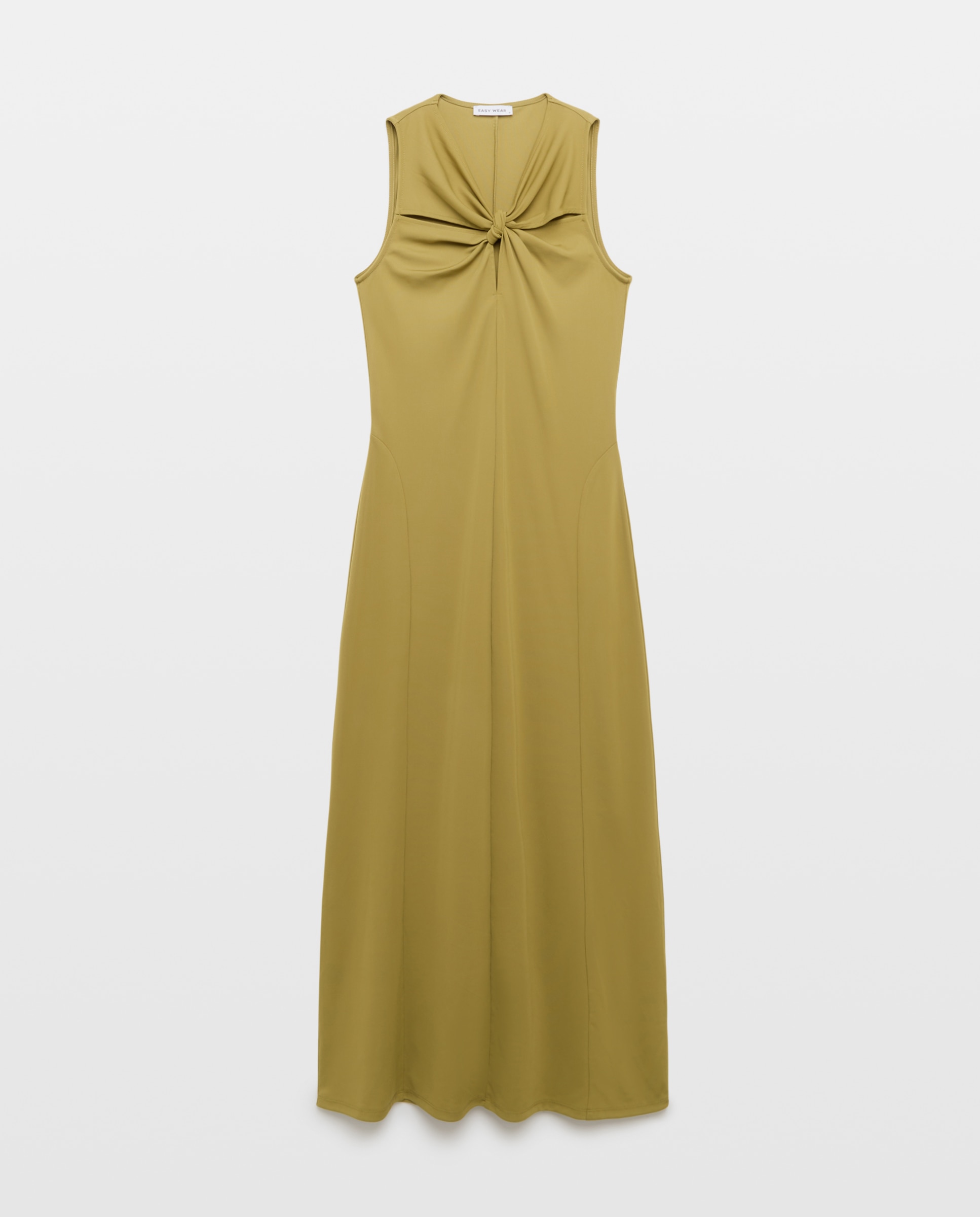 Vestido de Alças Midi 560 Azeitona-4