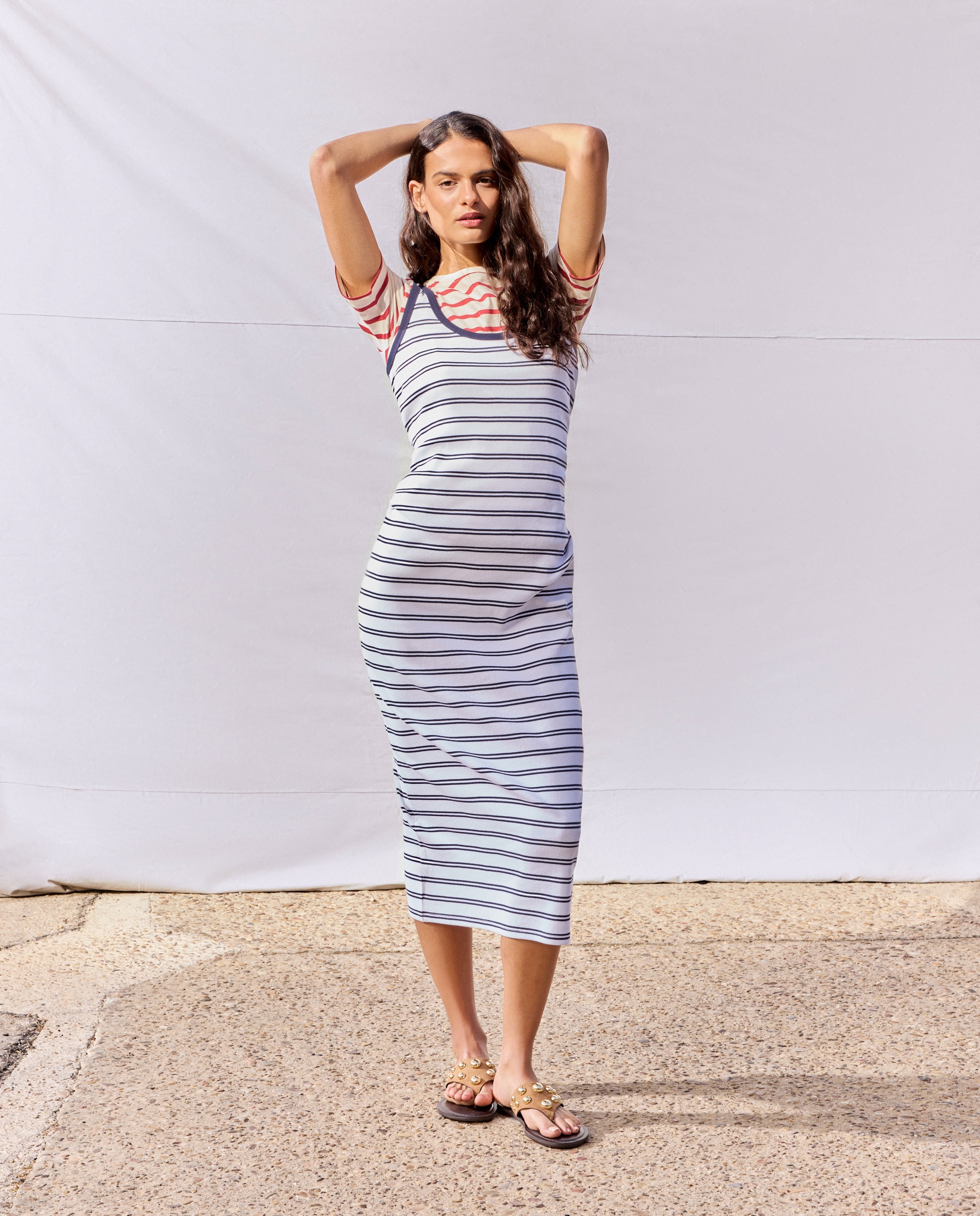 Vestido Midi de Alças Branco-2
