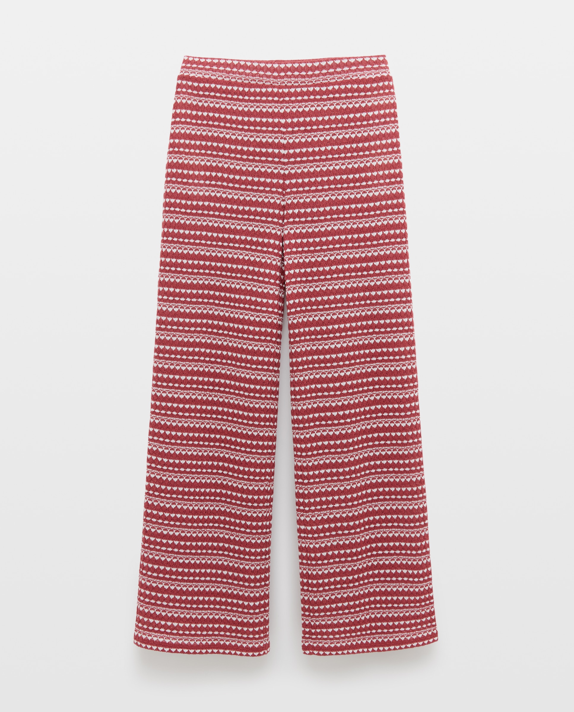 Pantalón total look crochet de mujer - Easy Wear - Marrón Rojo-4