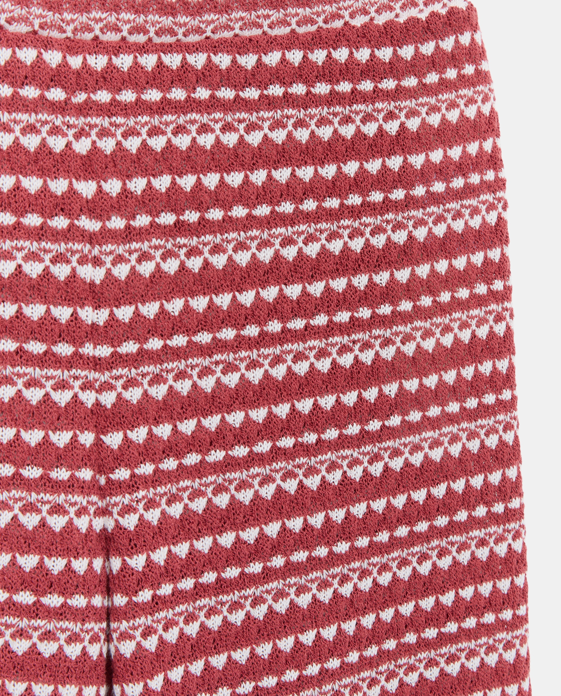 Pantalón total look crochet de mujer - Easy Wear - Marrón Rojo-5