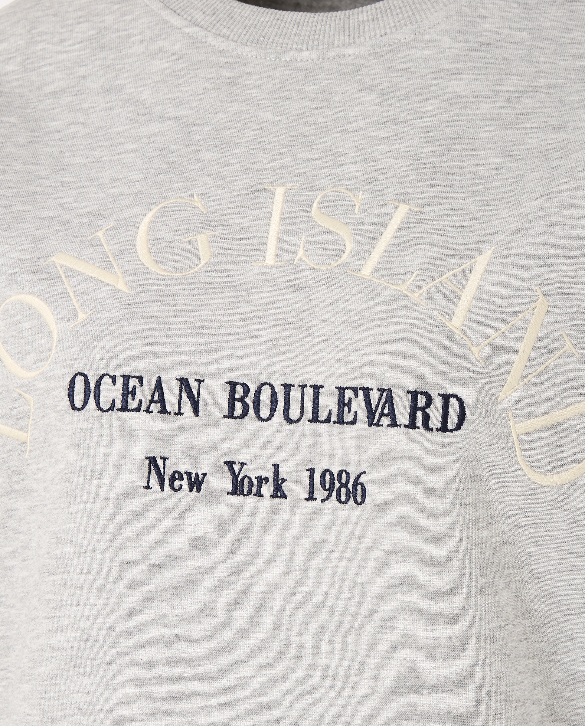 Sweatshirt Lisa de Algodão Cinzento-claro-6