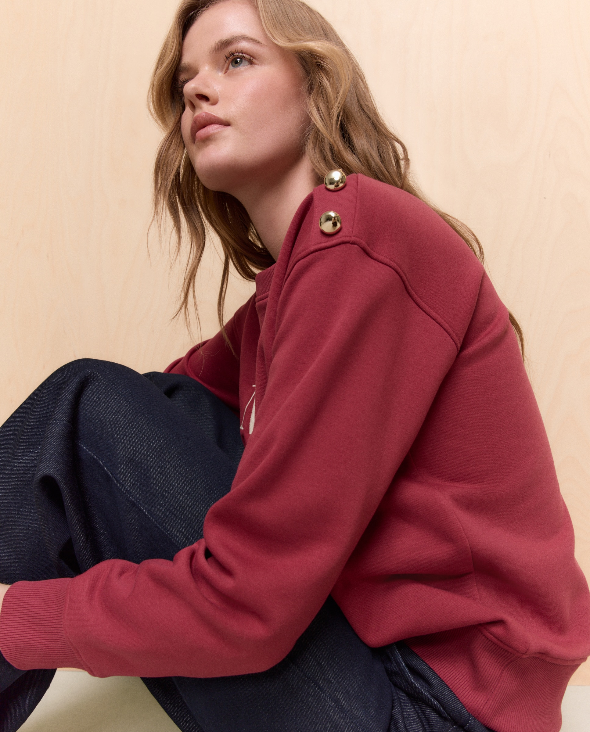 Sweatshirt Estampada de Algodão Cru-2