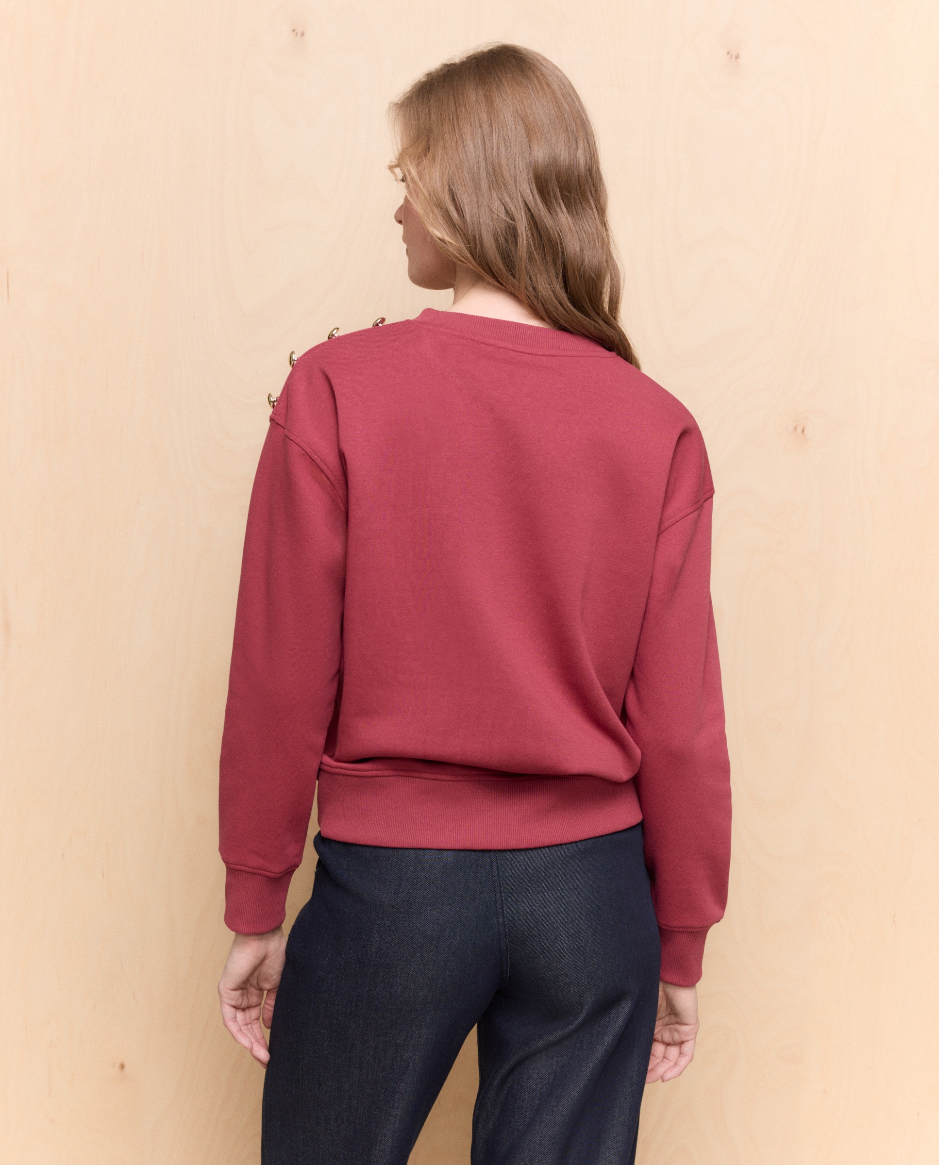 Sweatshirt Estampada de Algodão Cru-3