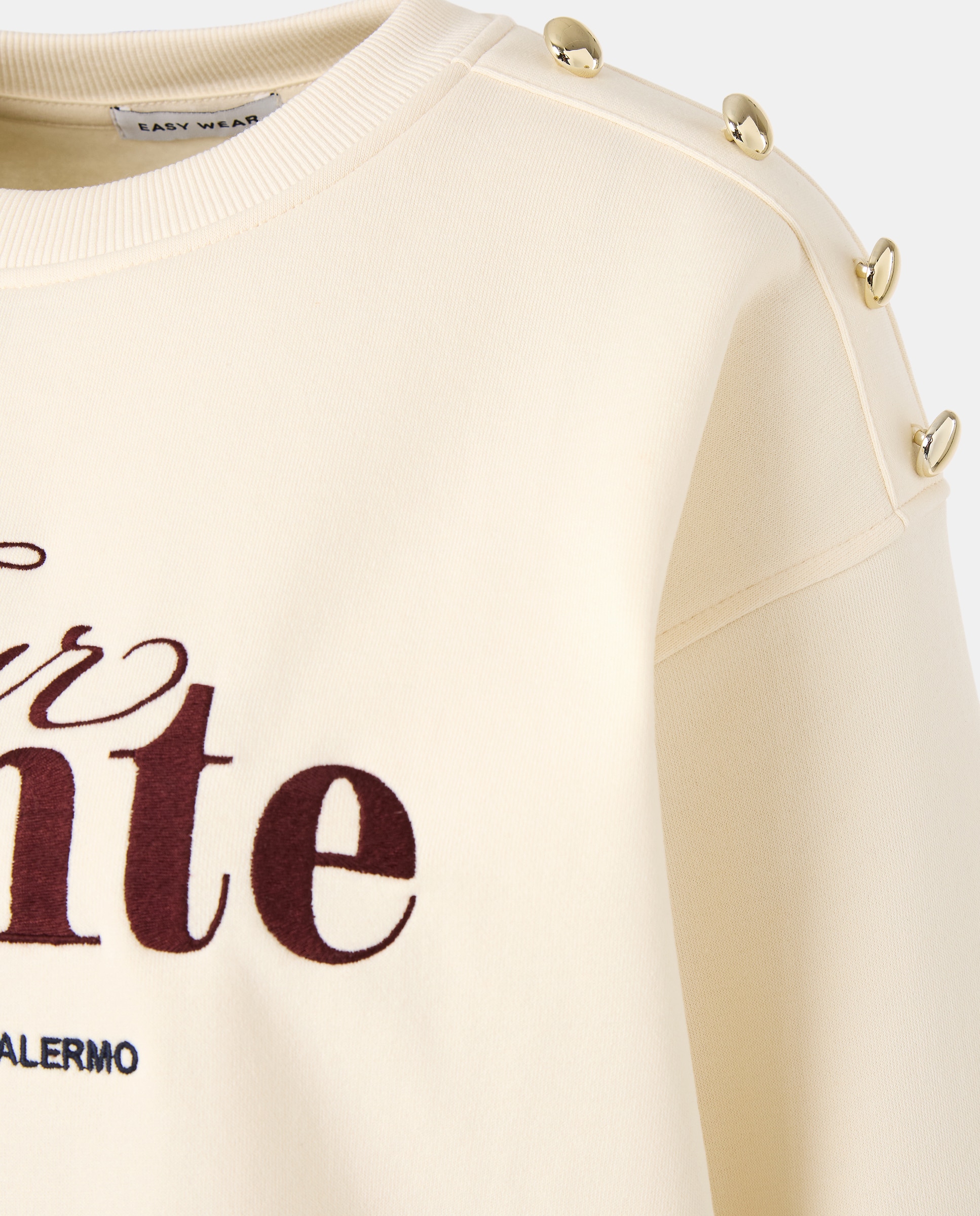 Sweatshirt Estampada de Algodão Marsala-6