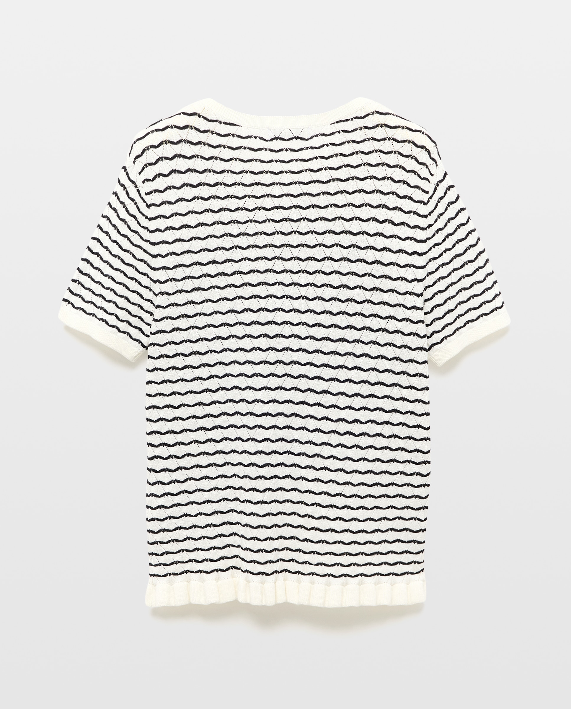 Jersey de mujer manga corta estructura - Easy Wear - 120 Crudo Blanco roto-6