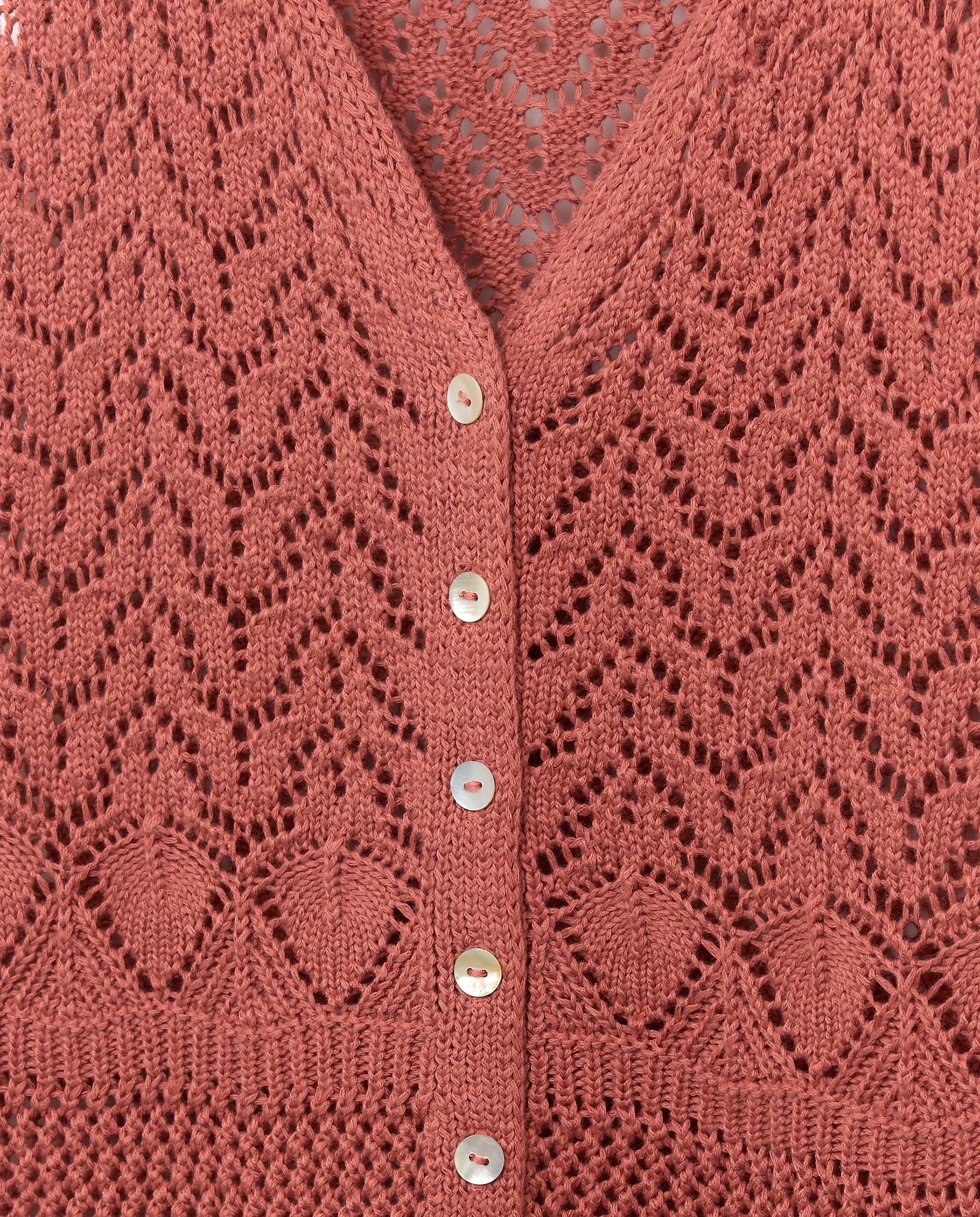 Top de crochet com botões 410 Azul Claro-6