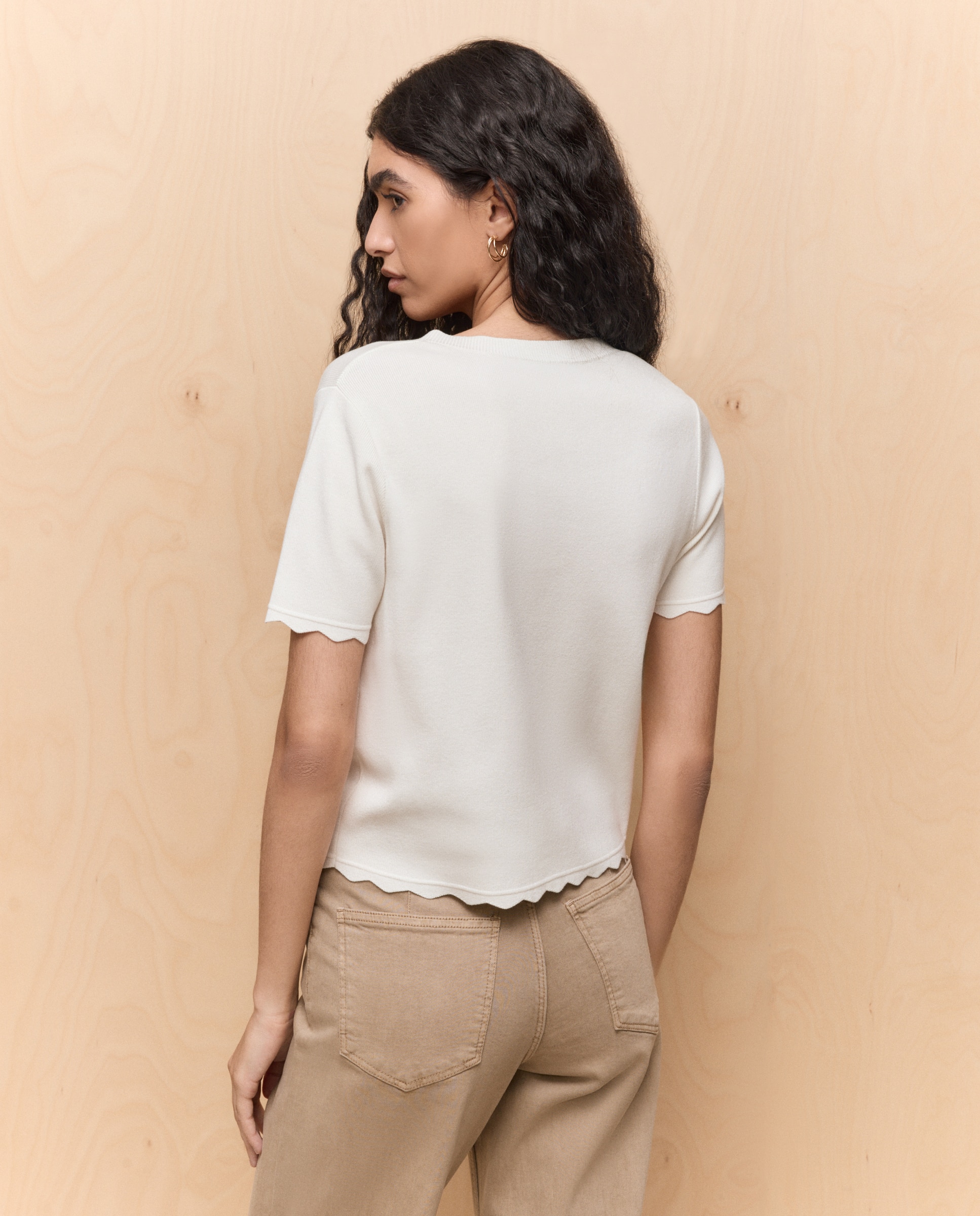 Imagen 4 de Chaqueta de mujer de punto lisa - Easy Wear - 120 Crudo 120 Crudo
