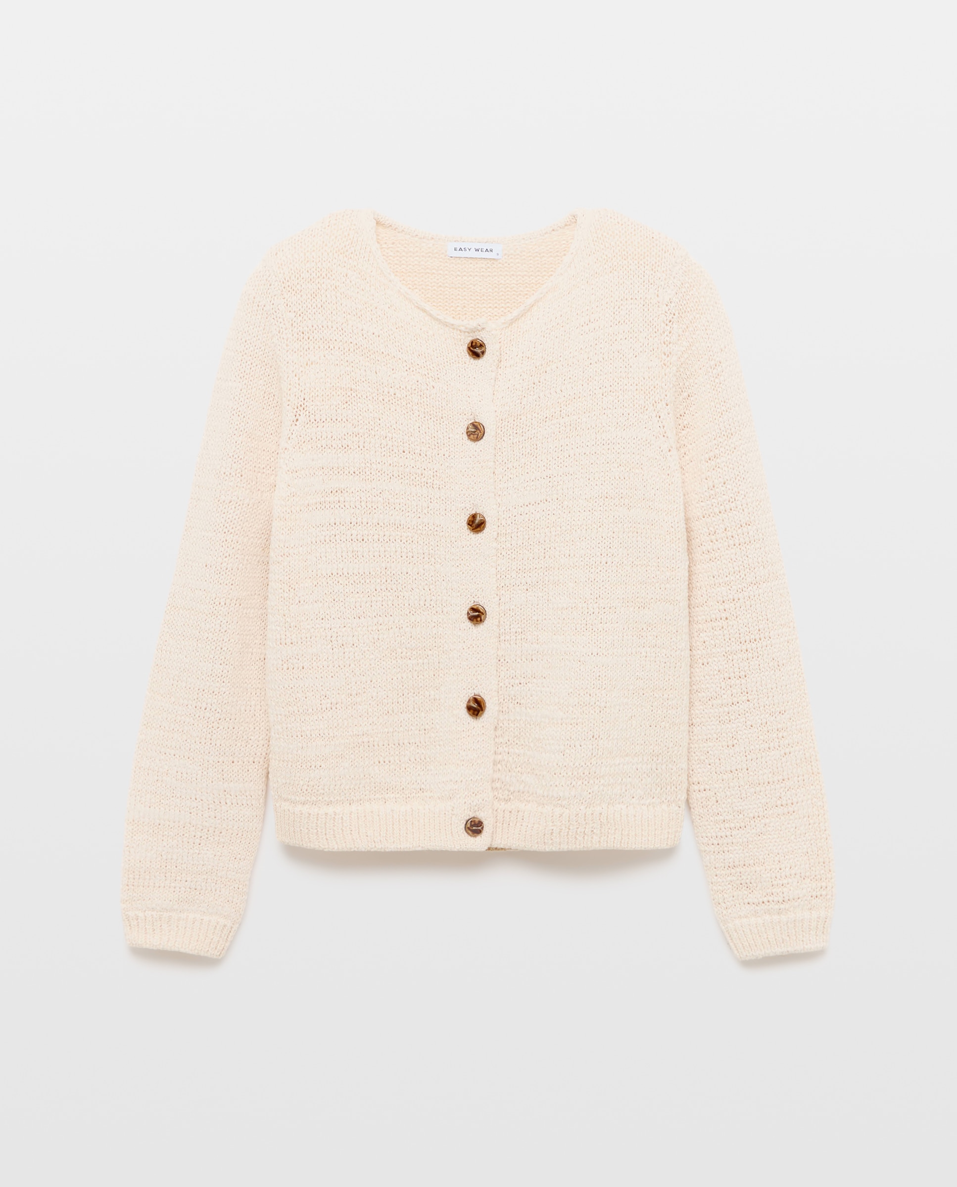 Imagen 4 de Chaqueta de mujer de punto lisa - Easy Wear - Beige Beige