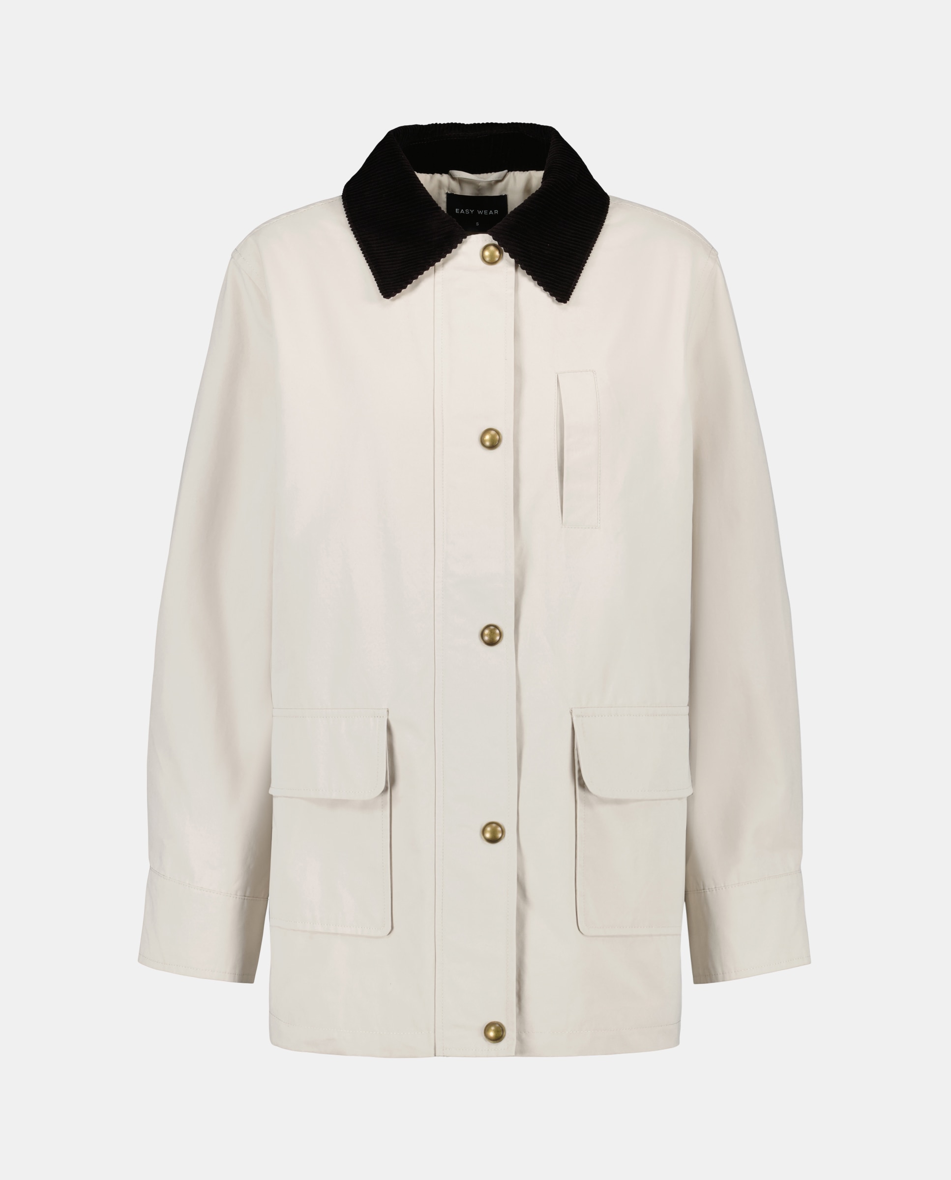 Parka de Algodão Lisa 850 Pedra-5