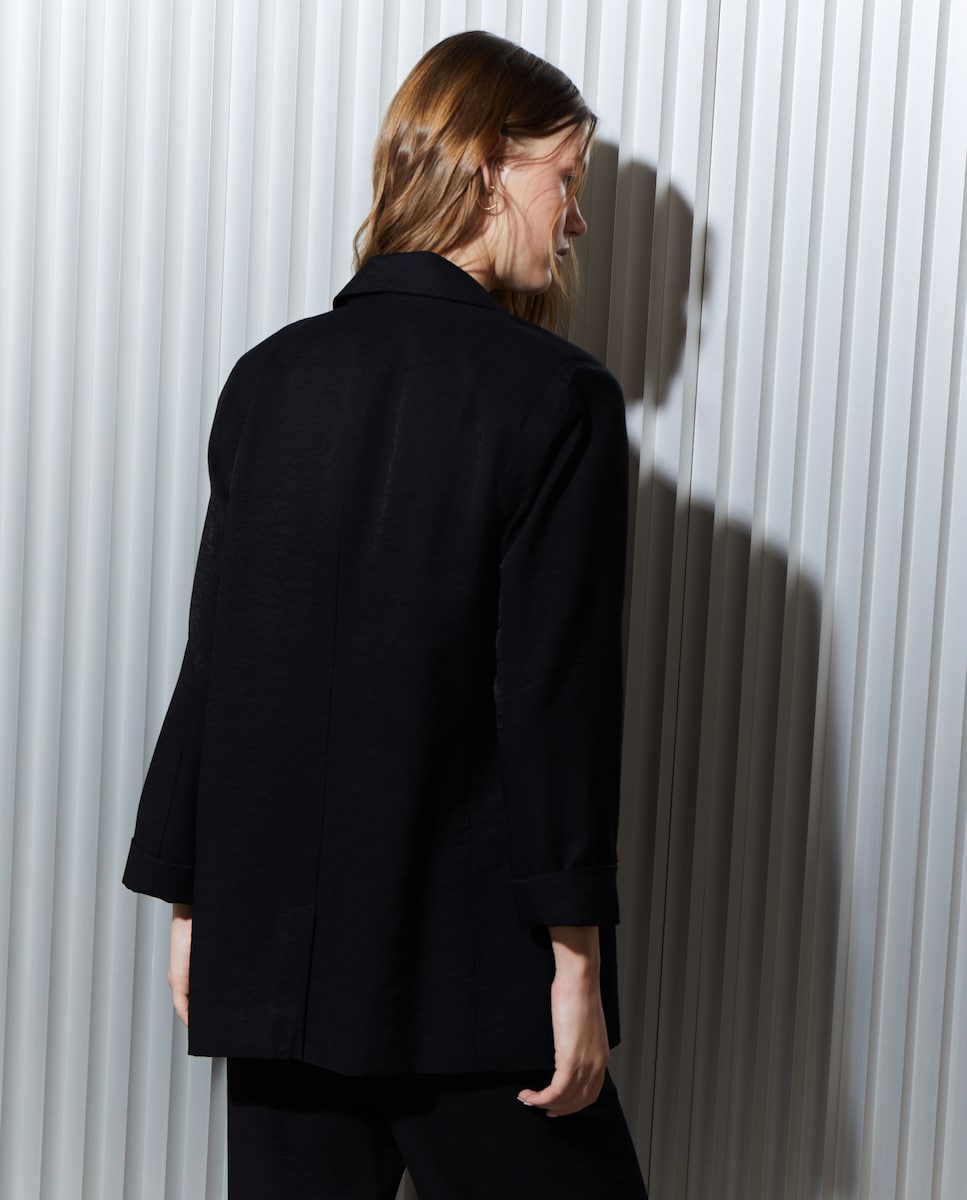 Blazer com Lavagem Preto-3