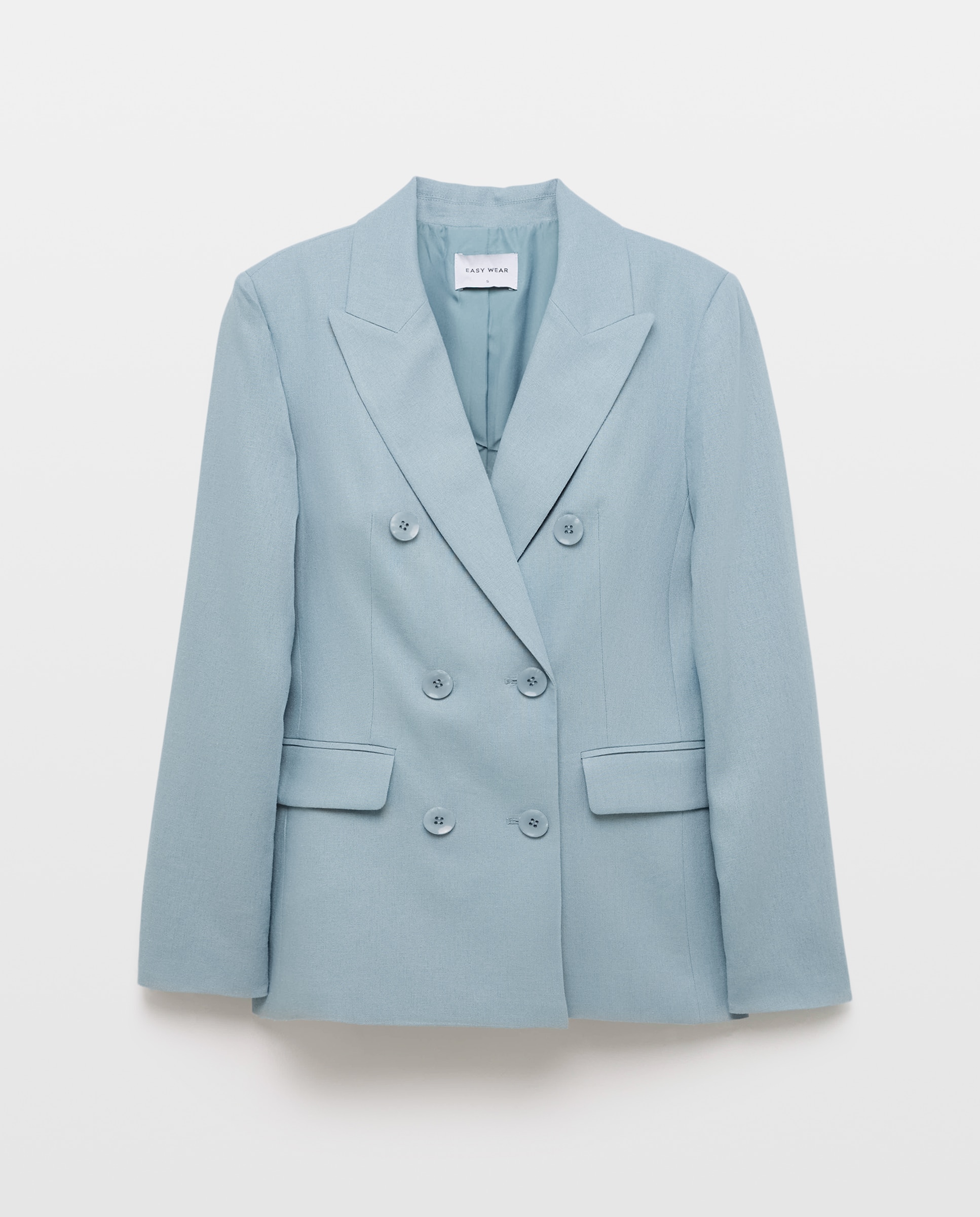 Blazer Assertoado de Linho 400 Azul-4