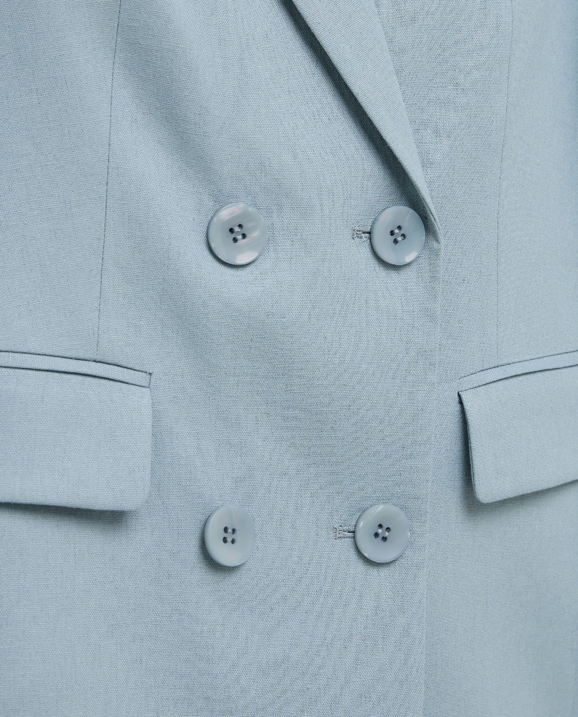 Blazer Assertoado de Linho 400 Azul-5