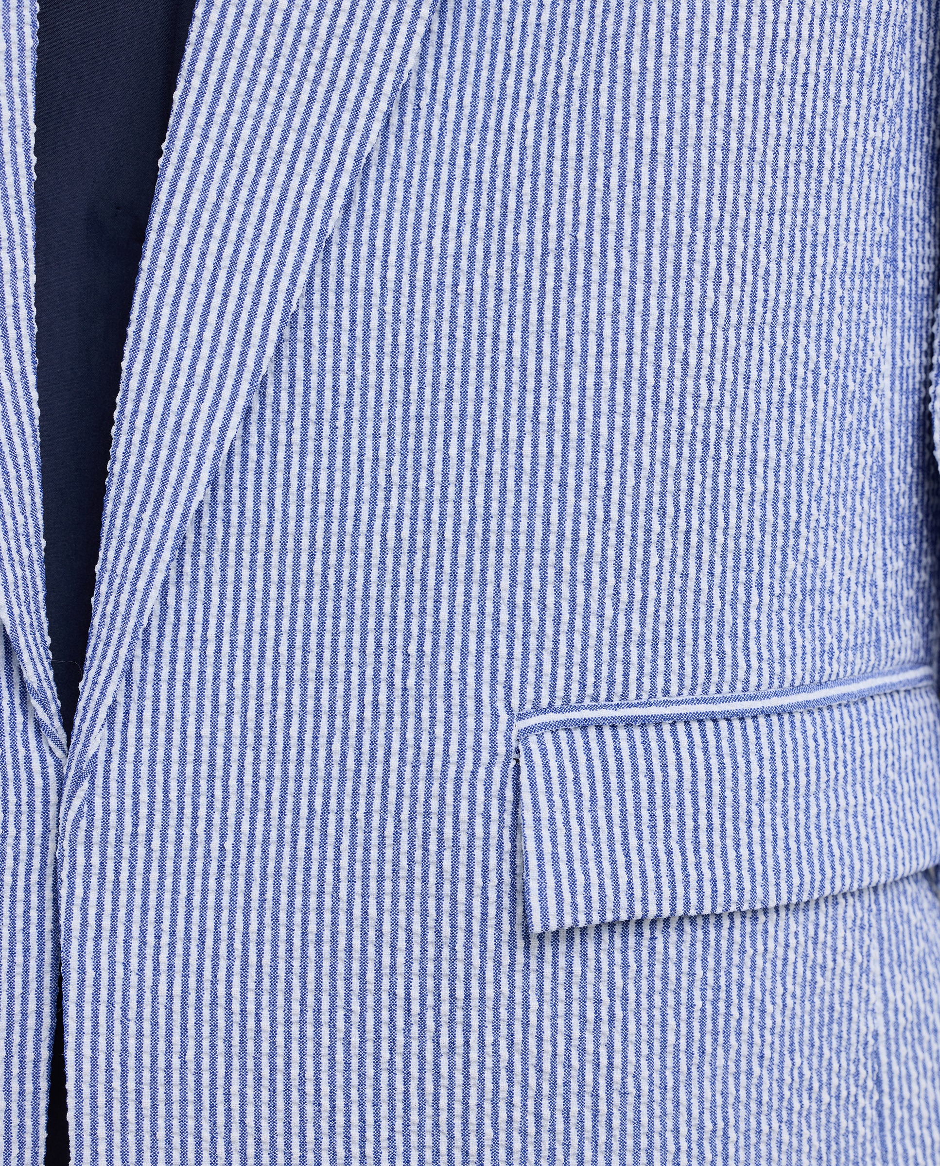 Blazer com Efeito Enrugado 400 Azul-5
